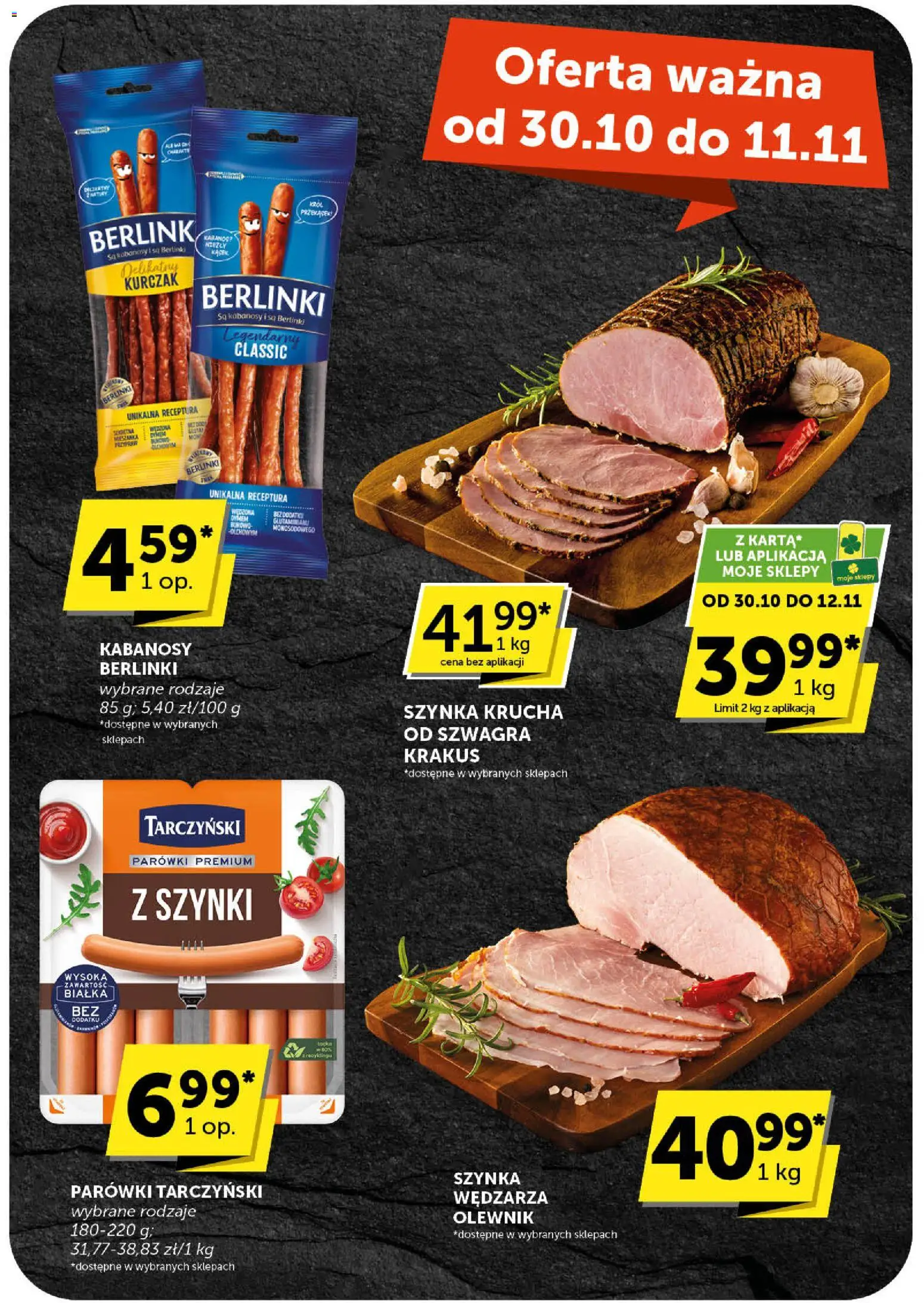Groszek Gazetka od 30.10.2025 | Strona: 35 | Produkty: Kurczak, Kabanosy, Parówki, Szynka