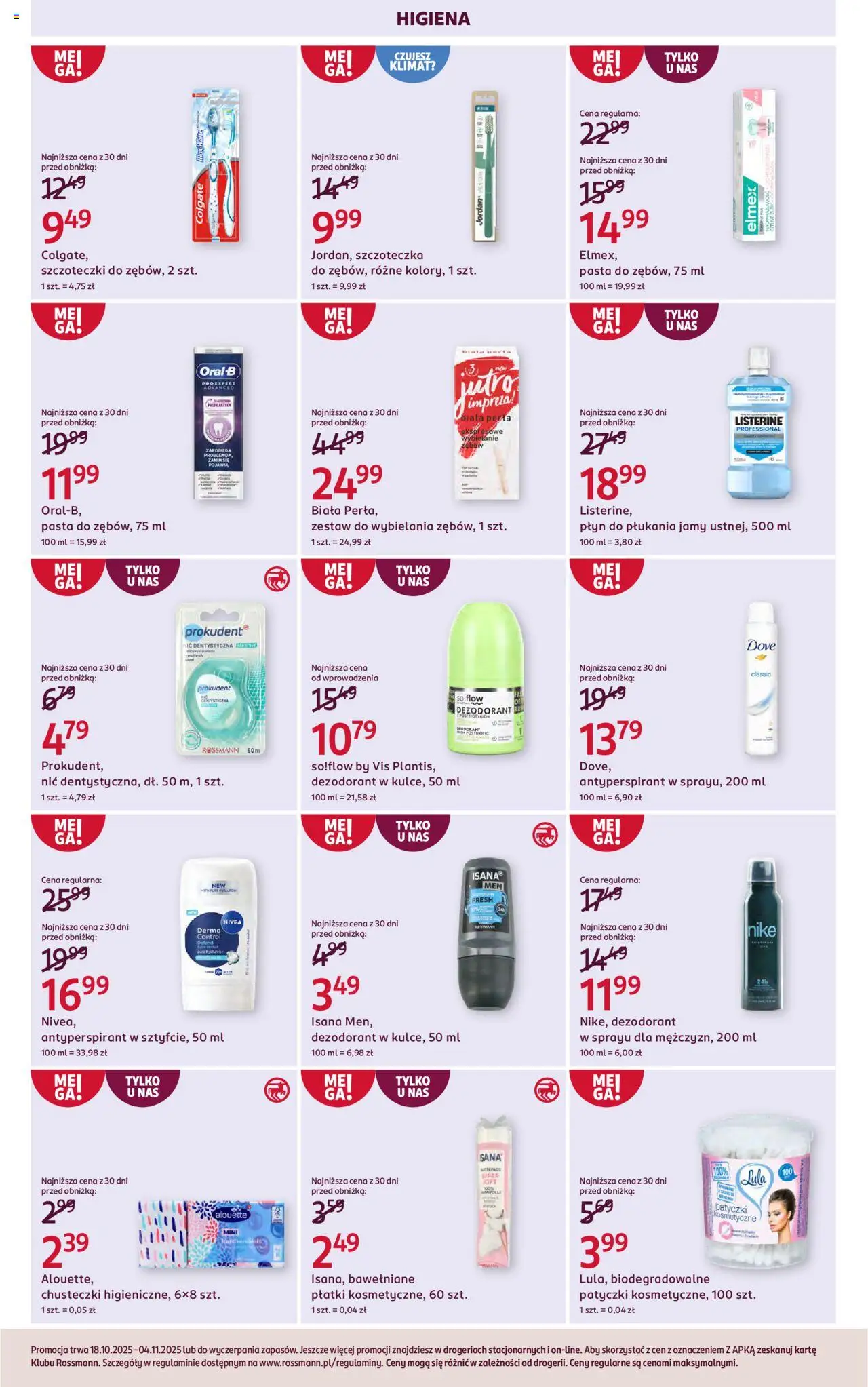 Rossmann Gazetka od 18.10.2025 | Strona: 9 | Produkty: Płatki, Dezodorant, Antyperspirant