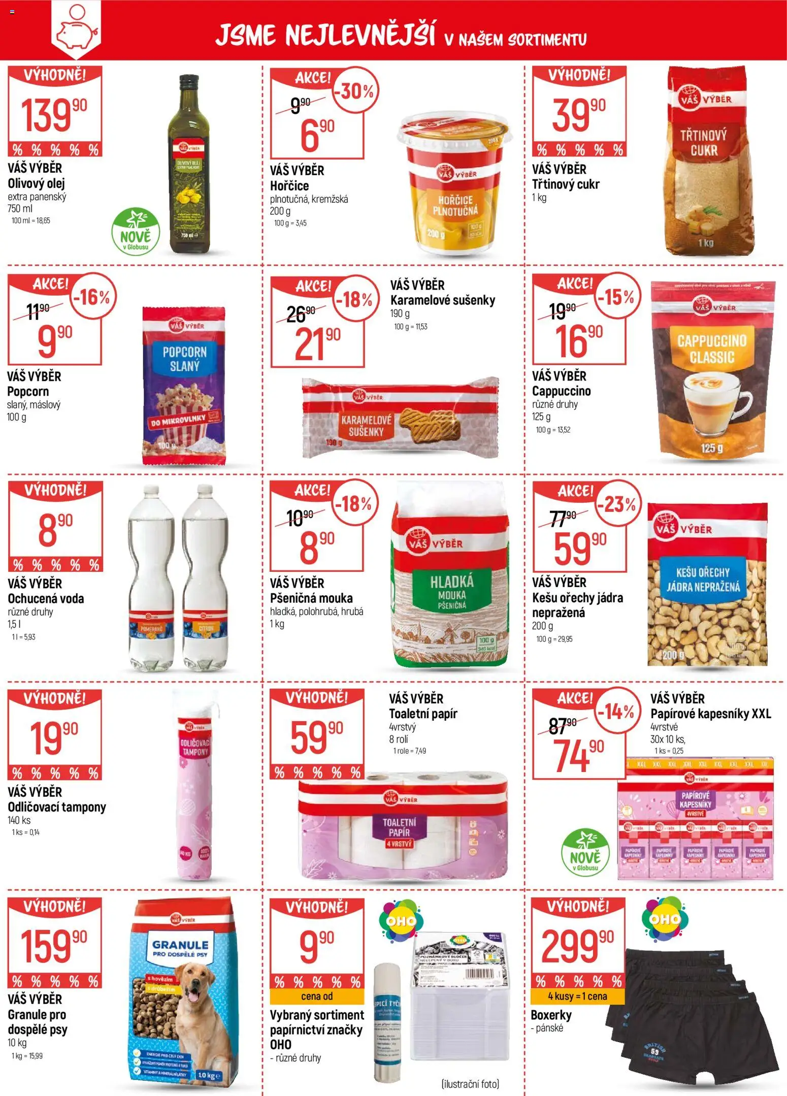 Globus leták - Praha-Štěrboholy od 04.03.2026 | Strana: 4 | Produkty: Granule, Mikrovlnky, Cukr, Tampony