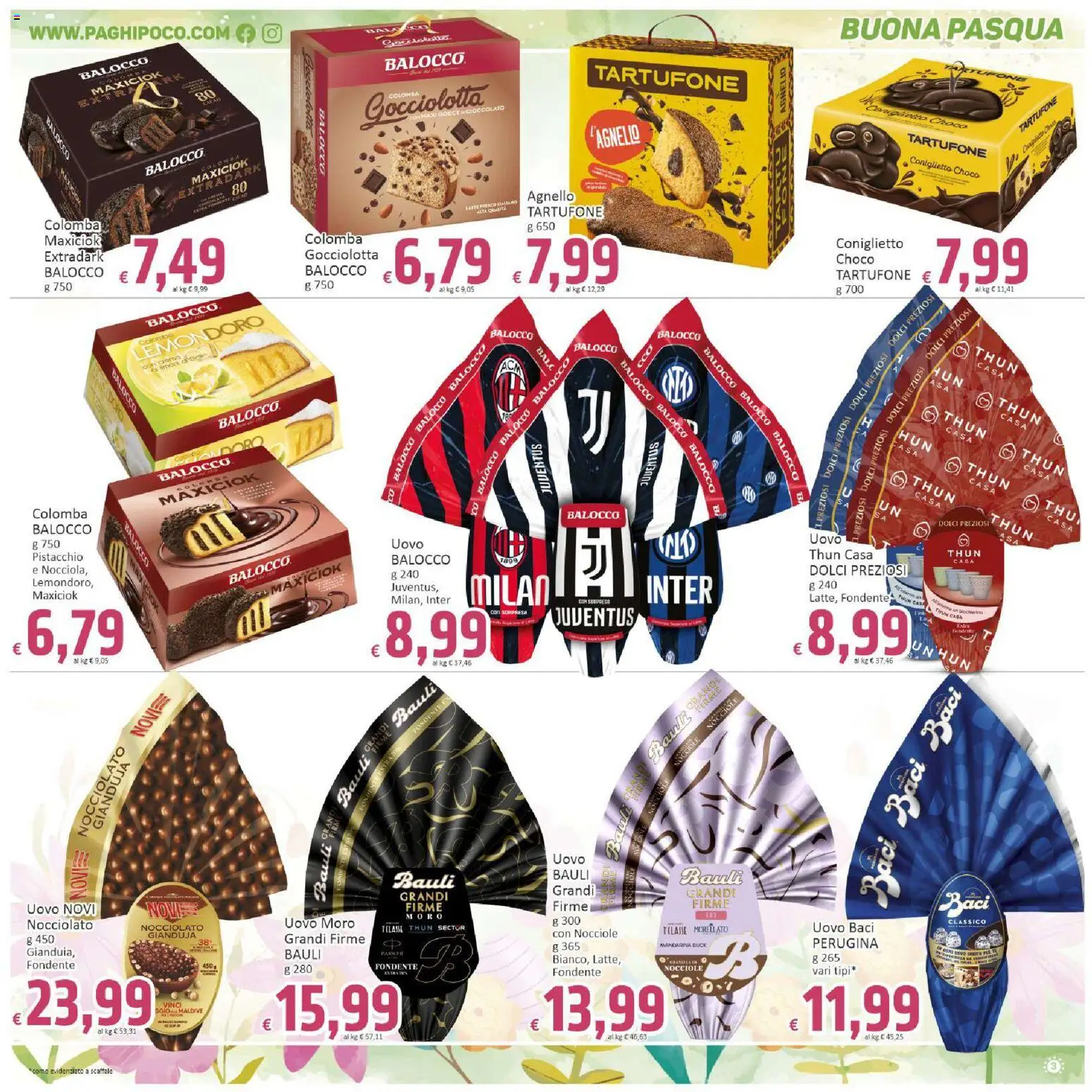Volantino Paghi Poco del 24.03.2026 | Pagina: 3 | Prodotti: Nocciole, Scaffale, Agnello