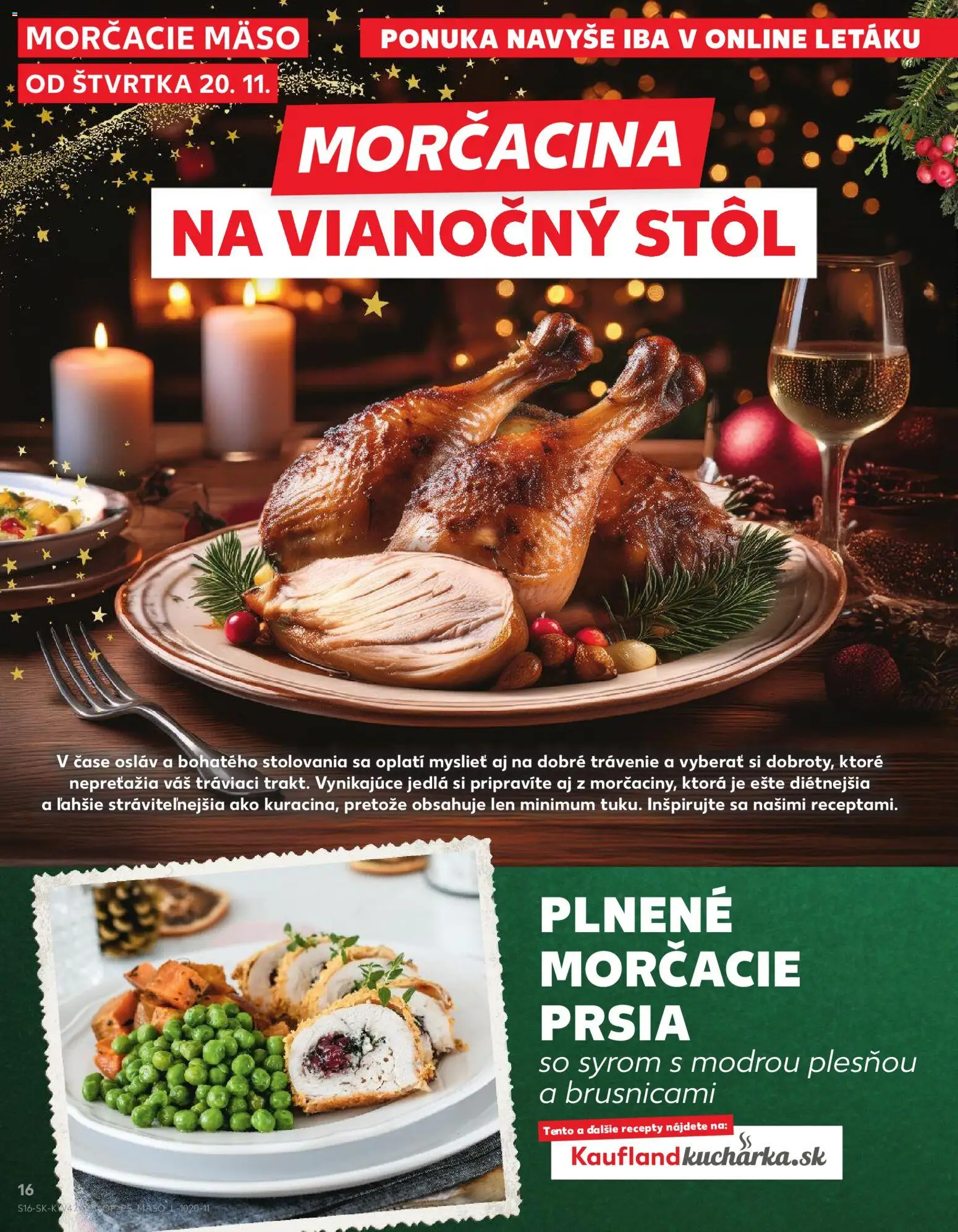 Kaufland SK akciós ujság - amely érvényes a következő dátumtól: 20.11.2025 | Oldal: 16