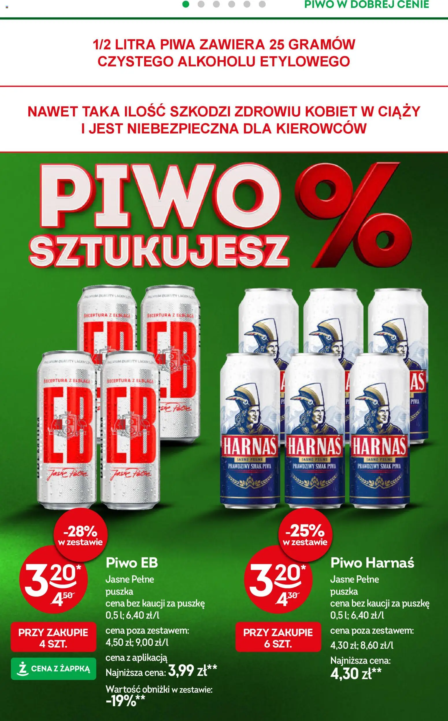 Żabka Gazetka od 22.10.2025 | Strona: 38 | Produkty: Harnaś, Piwo
