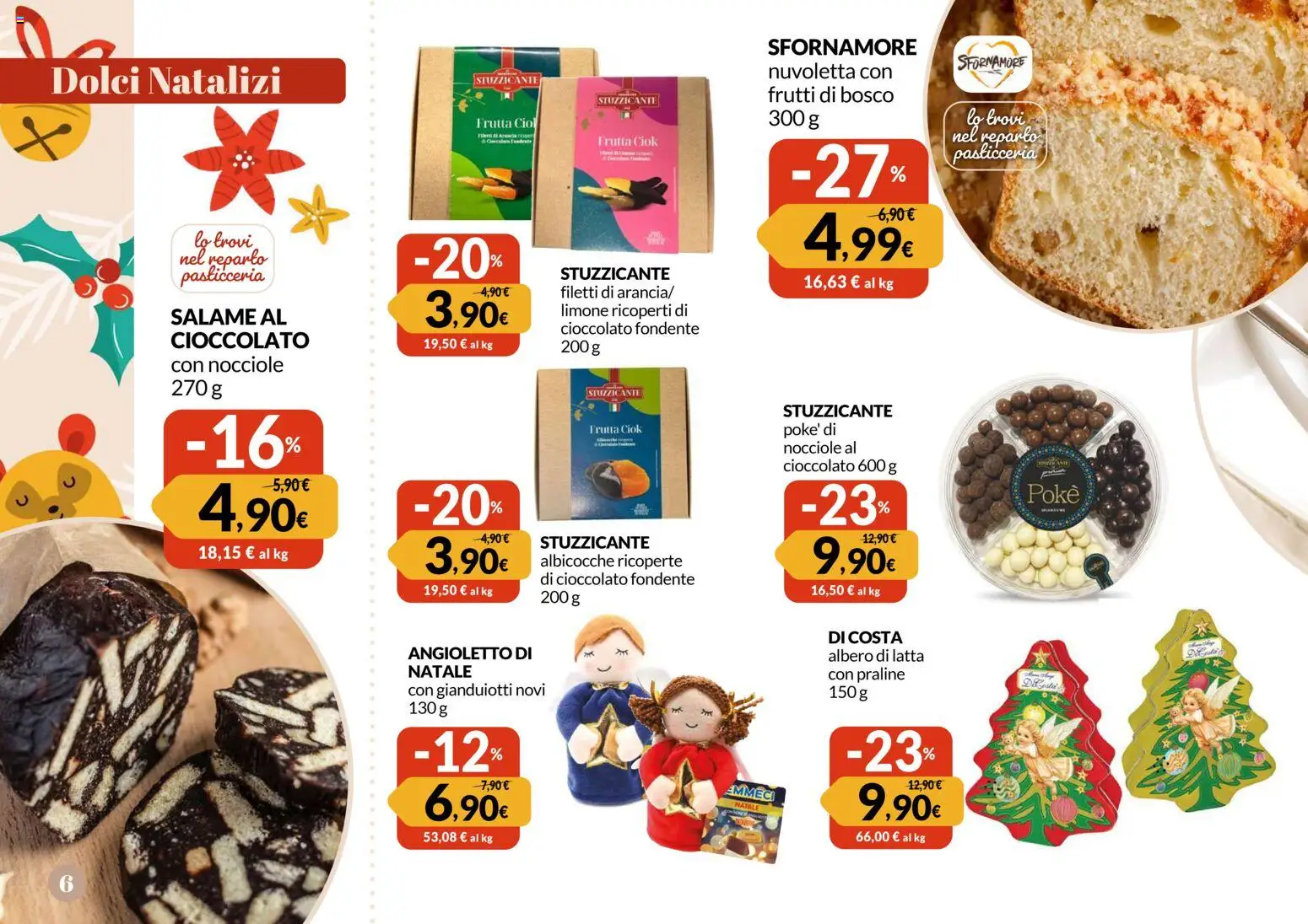 Volantino Famila del 24.11.2025 | Pagina: 6 | Prodotti: Cioccolato, Salame, Frutta, Albicocche