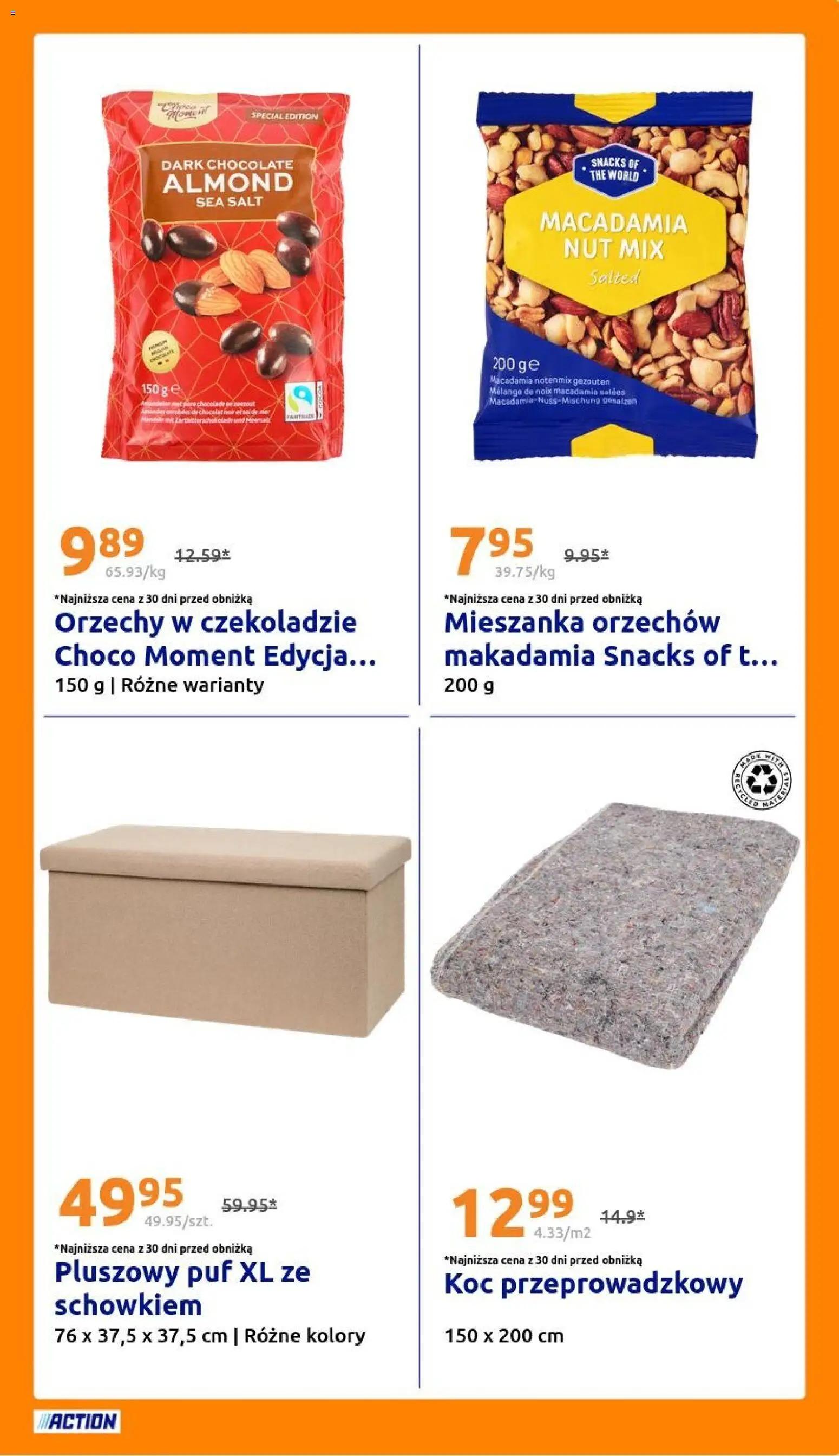 Action Gazetka od 29.10.2025 | Strona: 25 | Produkty: Koc, Orzechy