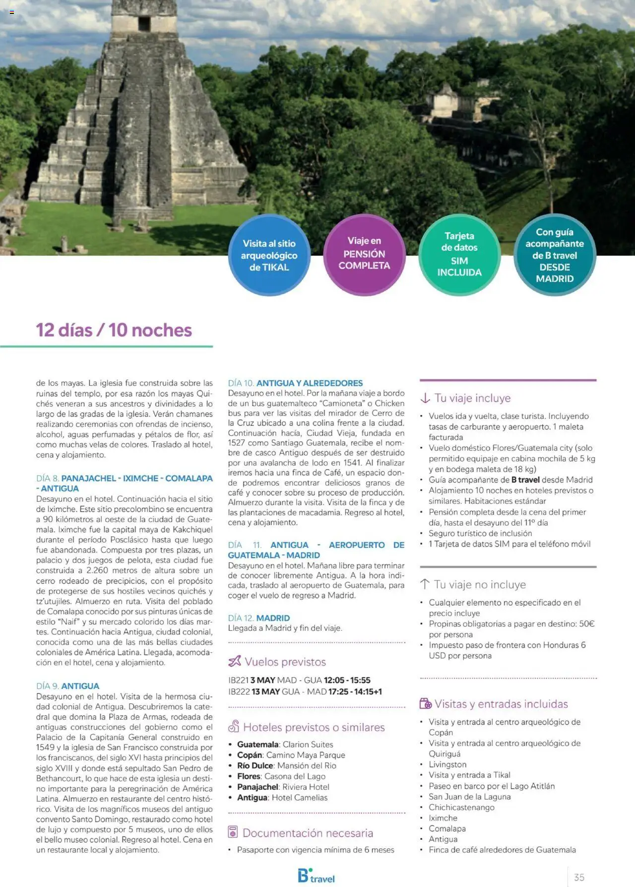 B the travel brand Viajeros Expertos Internacional 2026 │ válido desde el 03.10.2025 | Página: 35 | Productos: General, Mochila, Teléfono, Βραχιόλι