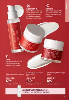 Optimals Age Revive Serum, Hyaluronic Acid Minerals. Sugars + Amino Acids From Silver Birch Leaf Vitamin C from Blackberry - Förhandsvisning av reklamblad från butik Oriflame aktuell från 08.10.2025 | Sida: 85