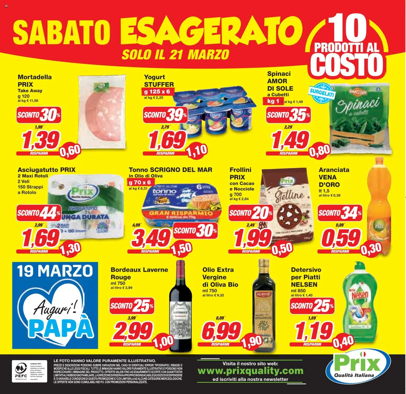 Volantino Prix del 16.03.2026 | Pagina: 32 | Prodotti: Yogurt, Tonno, Cacao, Olio di Oliva