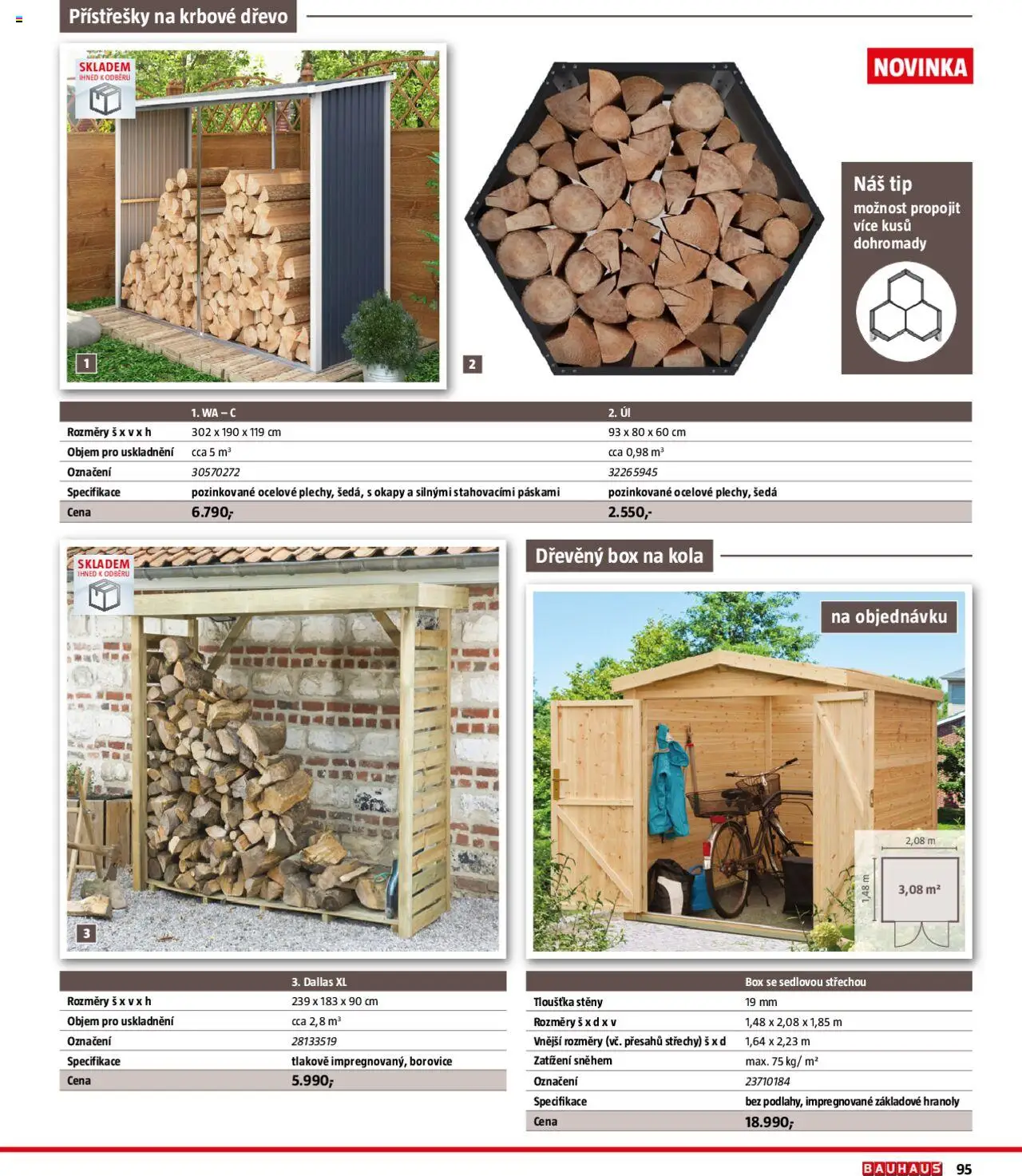 Bauhaus katalog Ploty a zahradní domky od 01.04.2025 | Strana: 95 | Produkty: Box, Kola