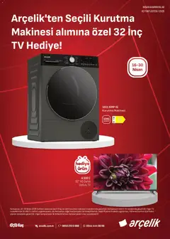 16.04.2026 tarihinden itibaren geçerli olan Arçelik kataloğu önizlemesi | Sayfa: 5 | Ürünler: Kurutma makinesi, TV