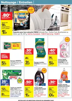 Carrefour - Prévisualisation de Carrefour Nos promos et doublez vos euros cagnottés valide à partir de 29.12.2025 | Page: 65 | Produits: Ariel, Parfum, Liquide vaisselle, Lessive Liquide
