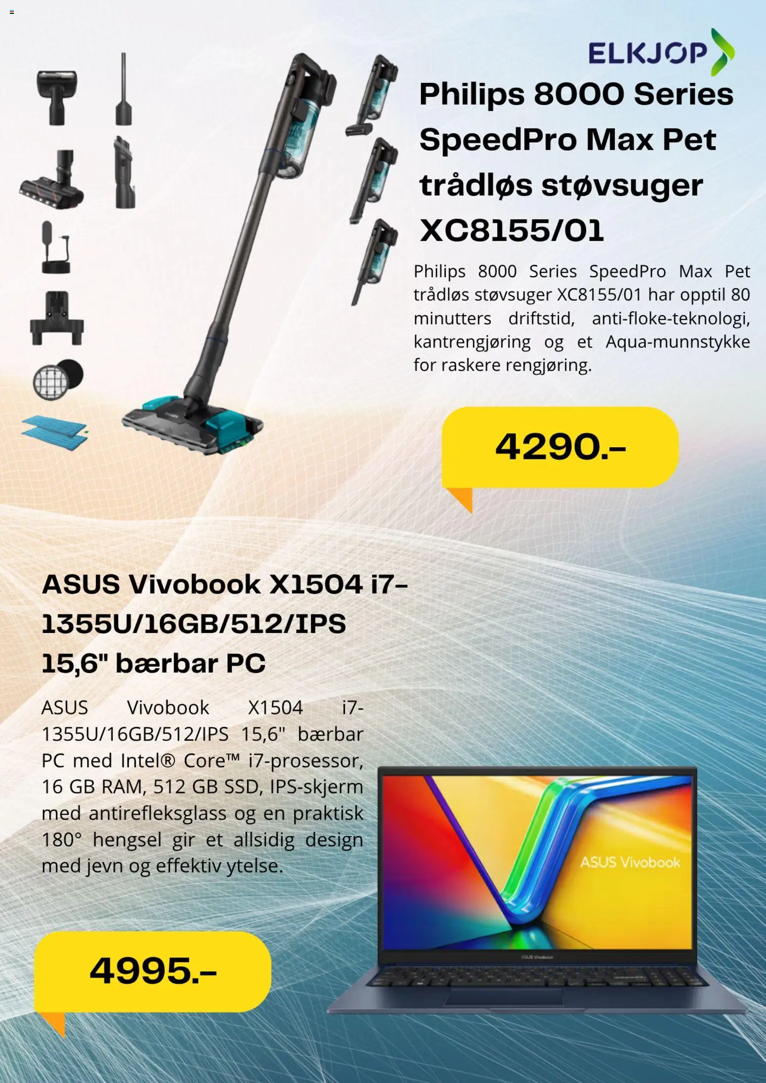 {H1} | Side: 3 | Produkter: Pc, Thon en boite, Støvsuger