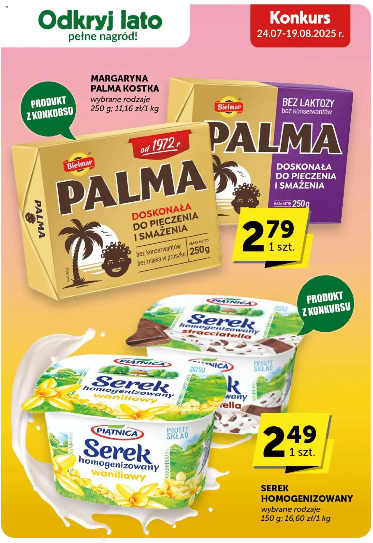 Groszek Gazetka - Minimarket od 07.08.2025 | Strona: 19 | Produkty: Bez laktozy, Serek homogenizowany, Serek, Mleka