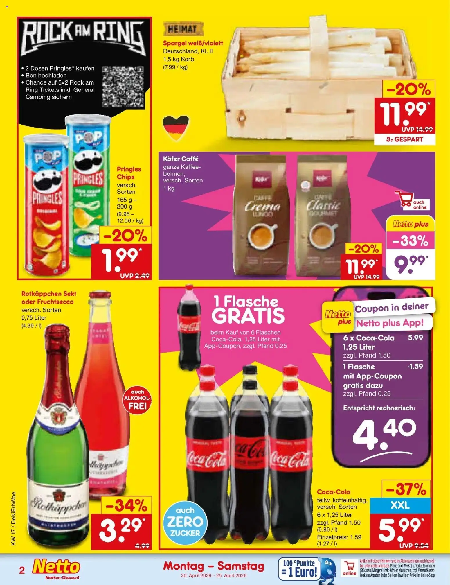 Netto Marken-Discount Prospekt Thierhaupten	 – gültig ab 20.04.2026 | Seite: 2 | Produkte: Sekt, Korb, Fruchtsecco, Rotkäppchen