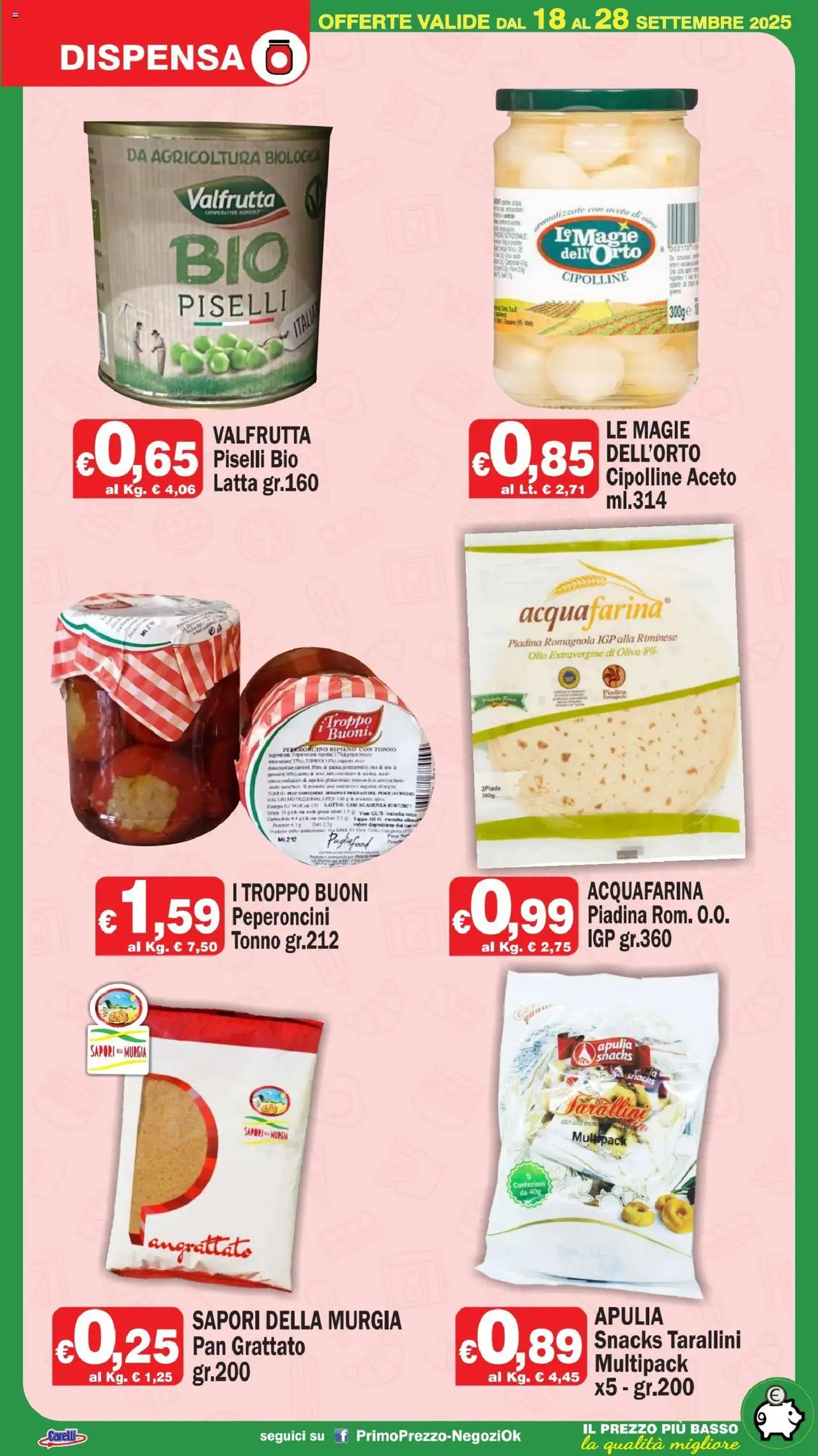 Volantino Primo Prezzo del 18.09.2025 | Pagina: 10