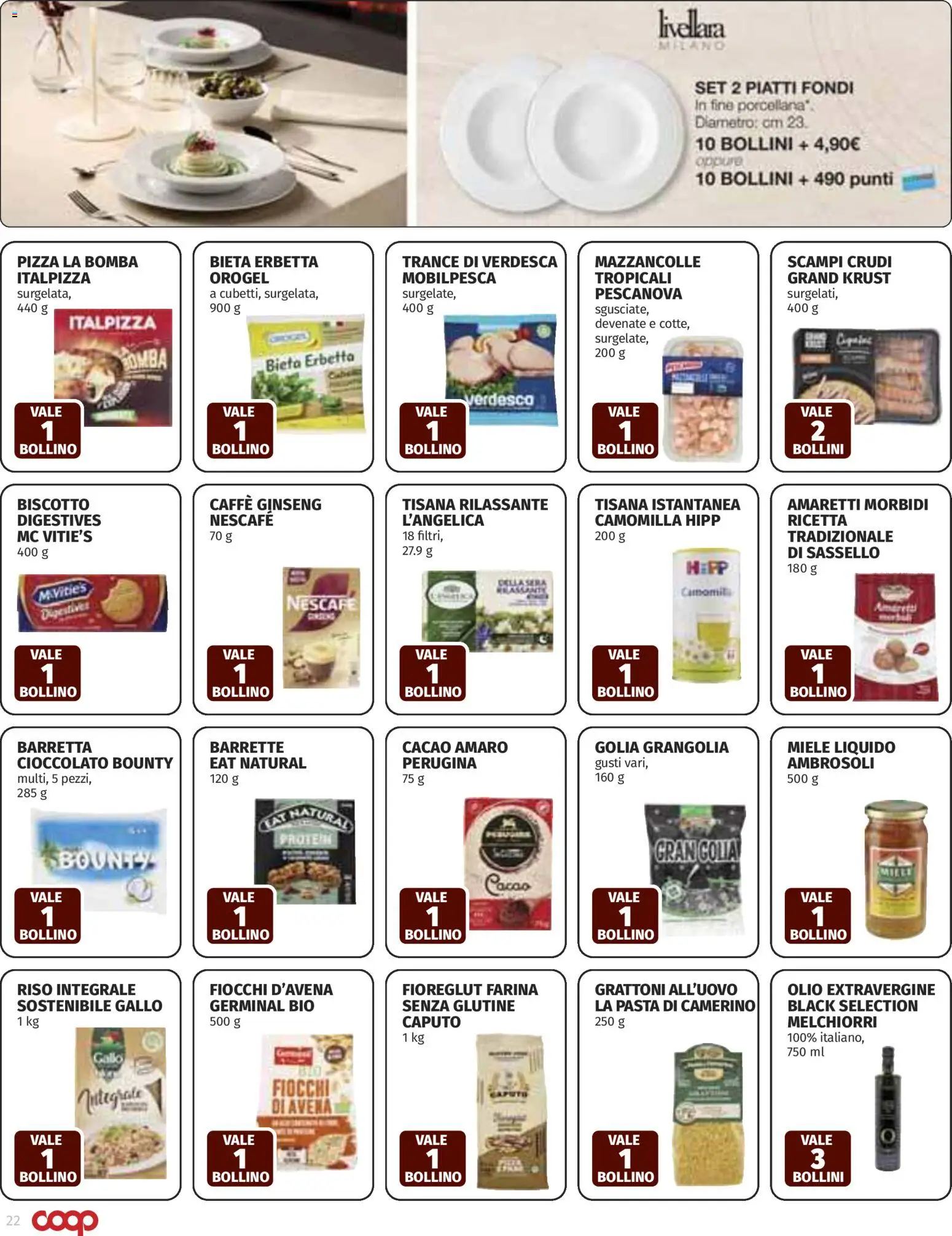 Volantino COOP del 19.02.2026 | Pagina: 22 | Prodotti: Caffè, Cioccolato, Pizza, Olio