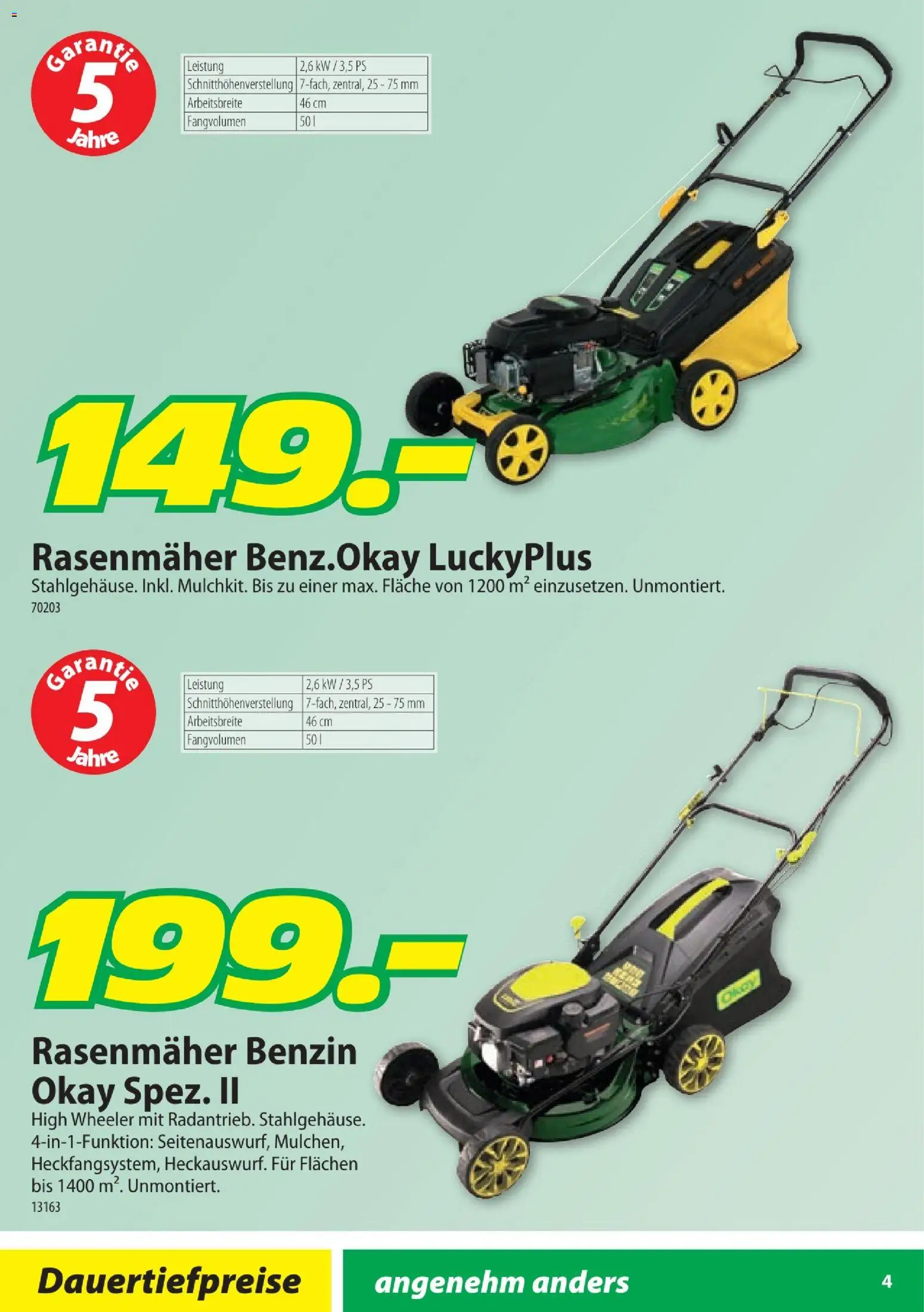 Landi Aktionen Garten – gültig ab 20.01.2026 | Seite: 4 | Produkte: Rasenmäher