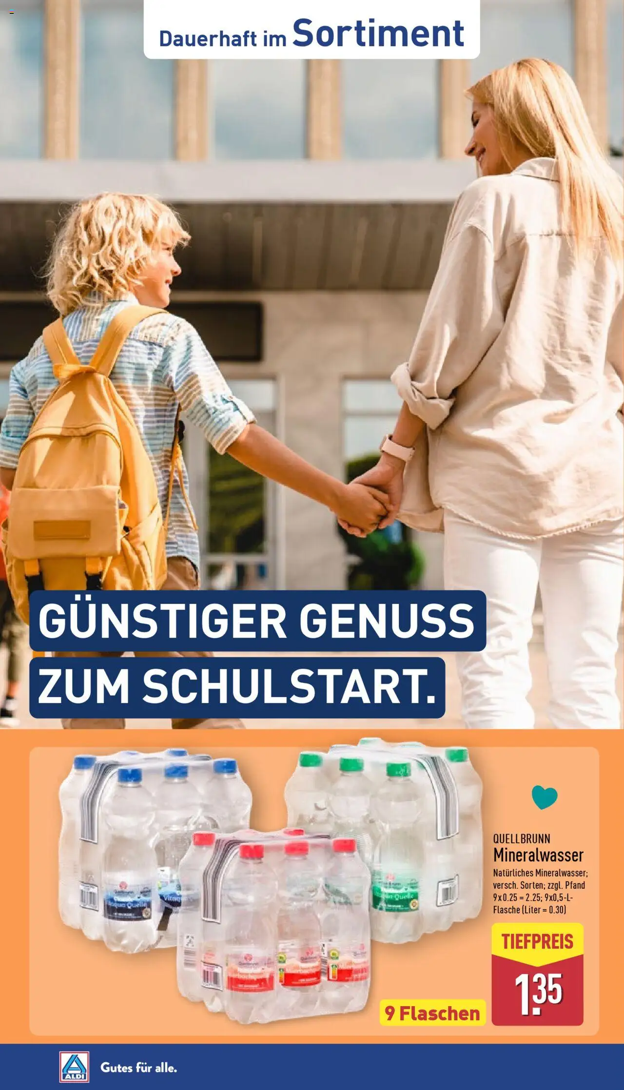 Aldi Prospekt 	 - gültig ab dem 25.08.2025 | Seite: 38 | Produkte: Mineralwasser