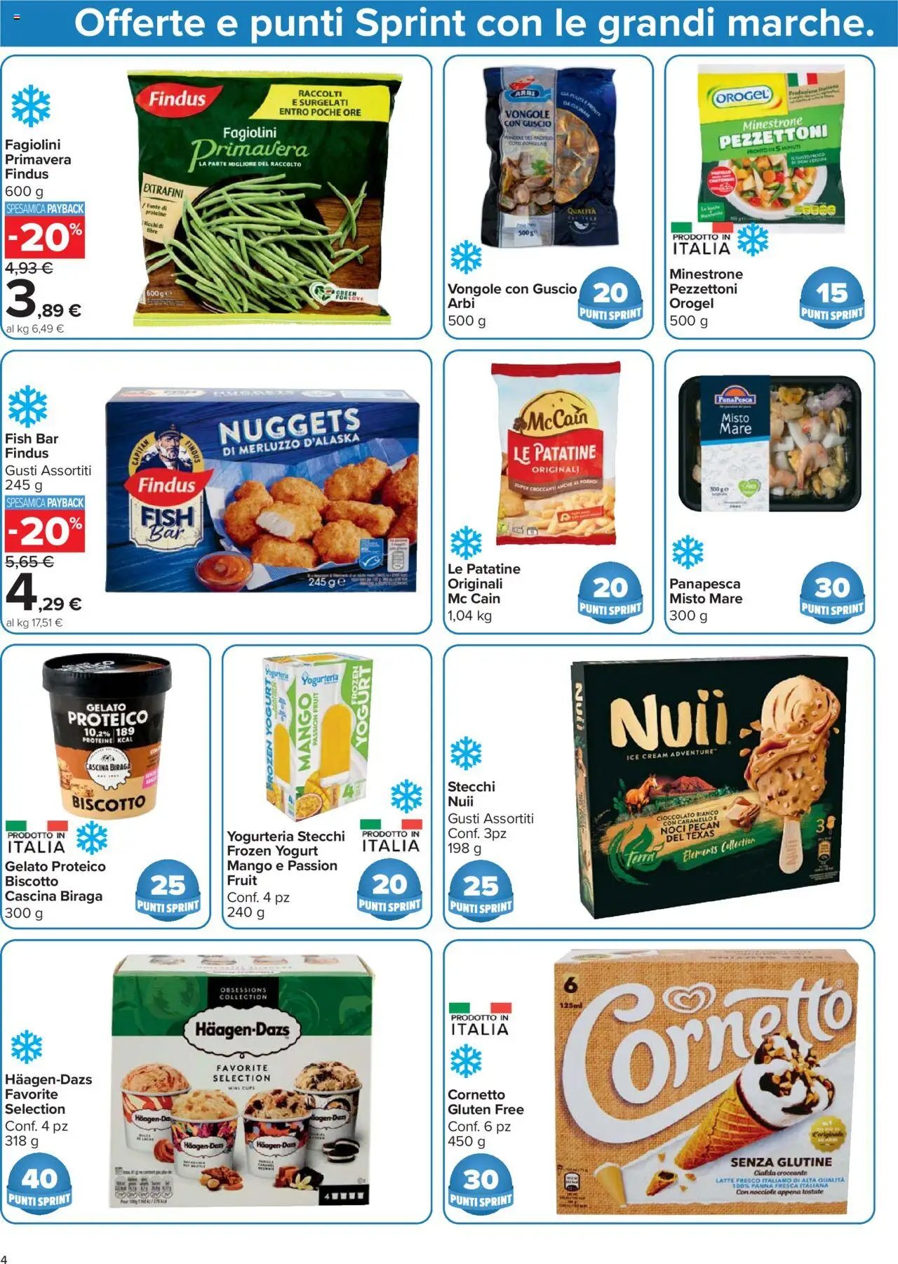 Volantino Carrefour del 21.08.2025 | Pagina: 4 | Prodotti: Minestrone, Merluzzo, Vongole, Nocciole