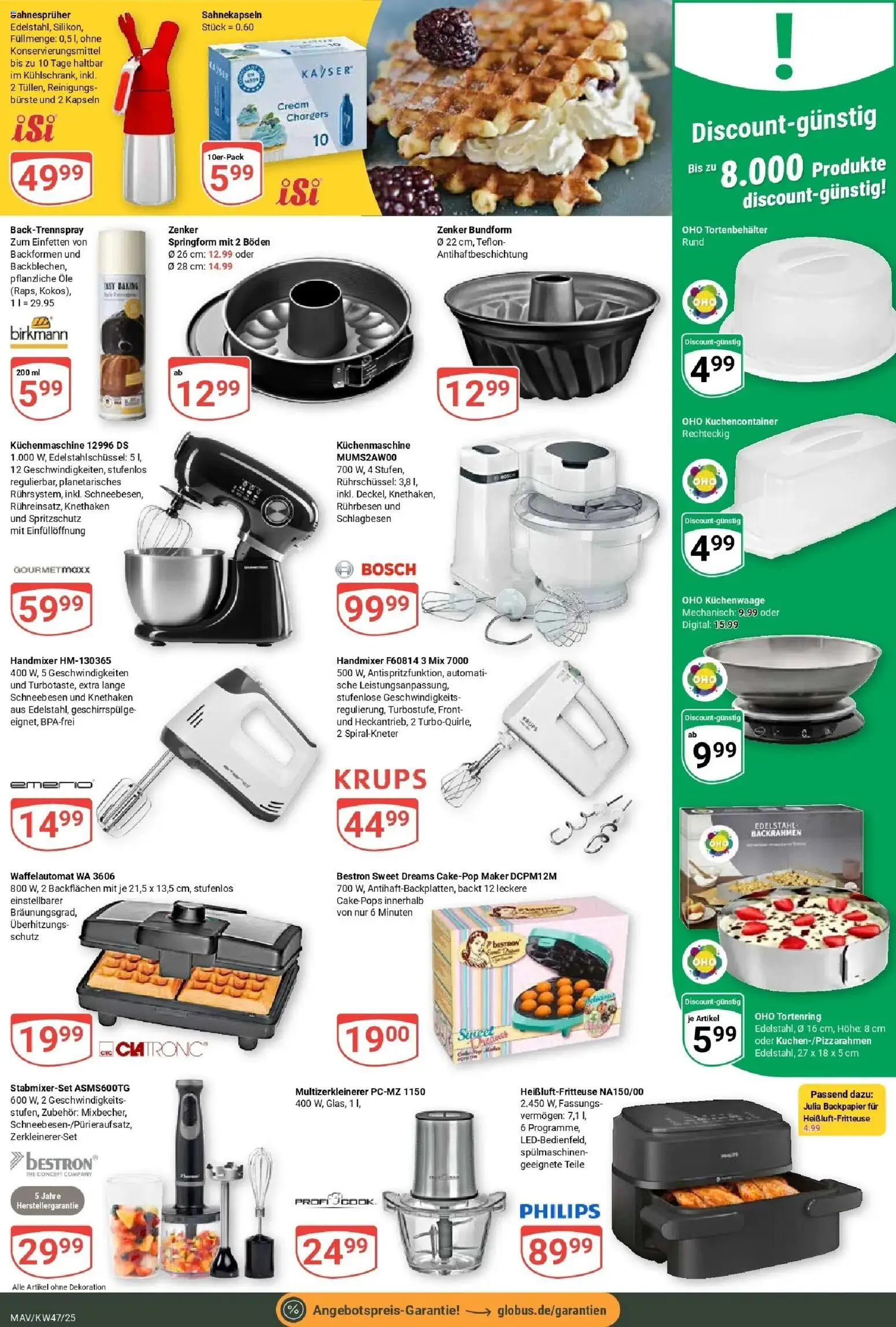 Globus prospekt Mannheim	 (ab 17.11.2025) » Angebote online | Seite: 18 | Produkte: Bosch, Philips, Bürste, Heißluftfritteuse