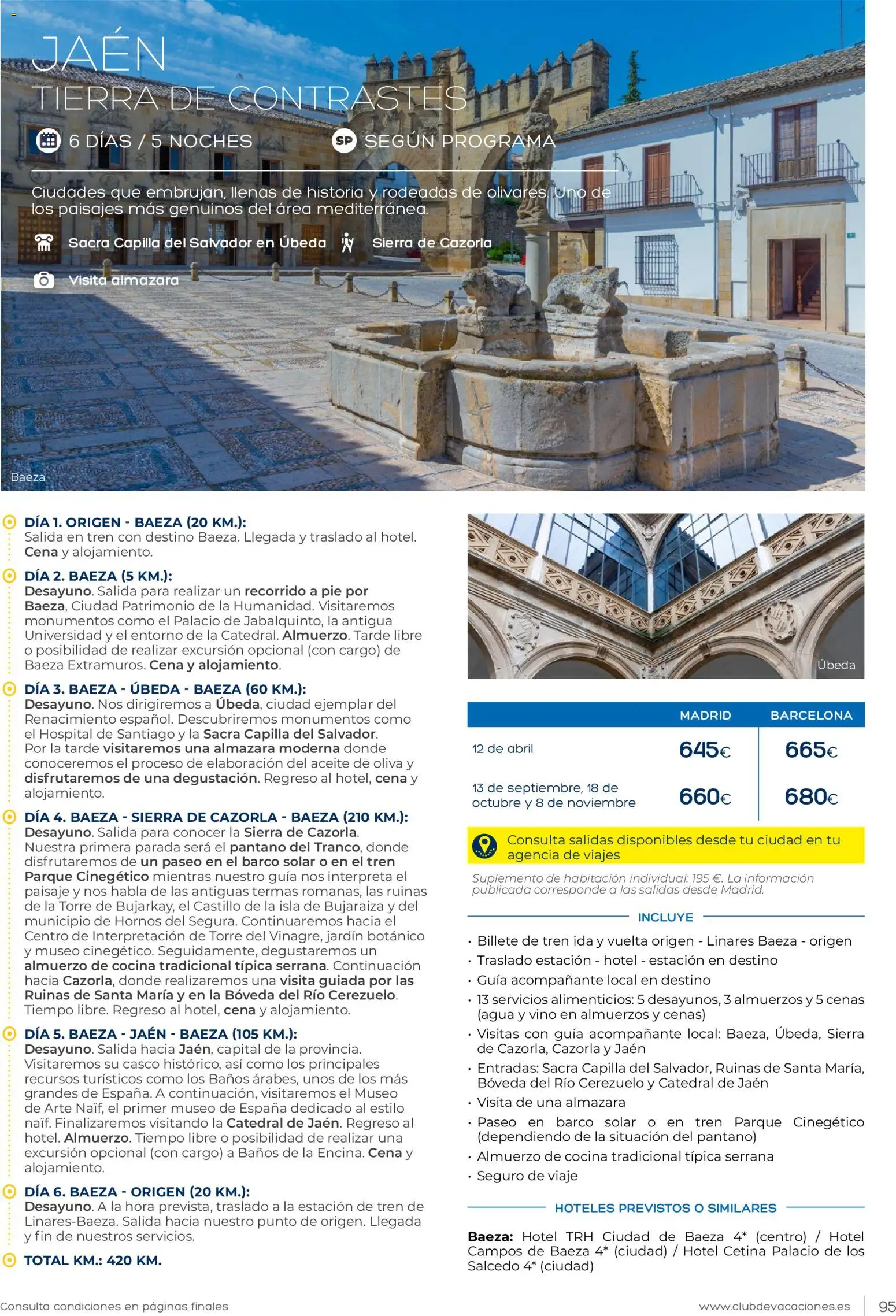 Viajes El Corte Inglés Club de Vacaciones │ válido desde el 01.02.2026 | Página: 95 | Productos: Aceite, Vino, Aceite de oliva, Cocina