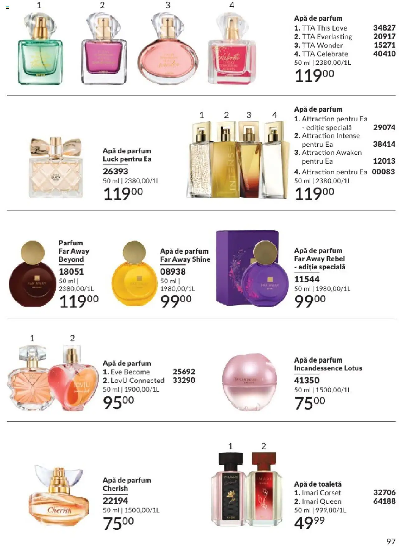 Catalog Avon - 06 2025 – valabil de la 01.06.2025 | Pagină: 97 | Produse: Apă de parfum, Toaletă, Parfum, Apă de toaletă