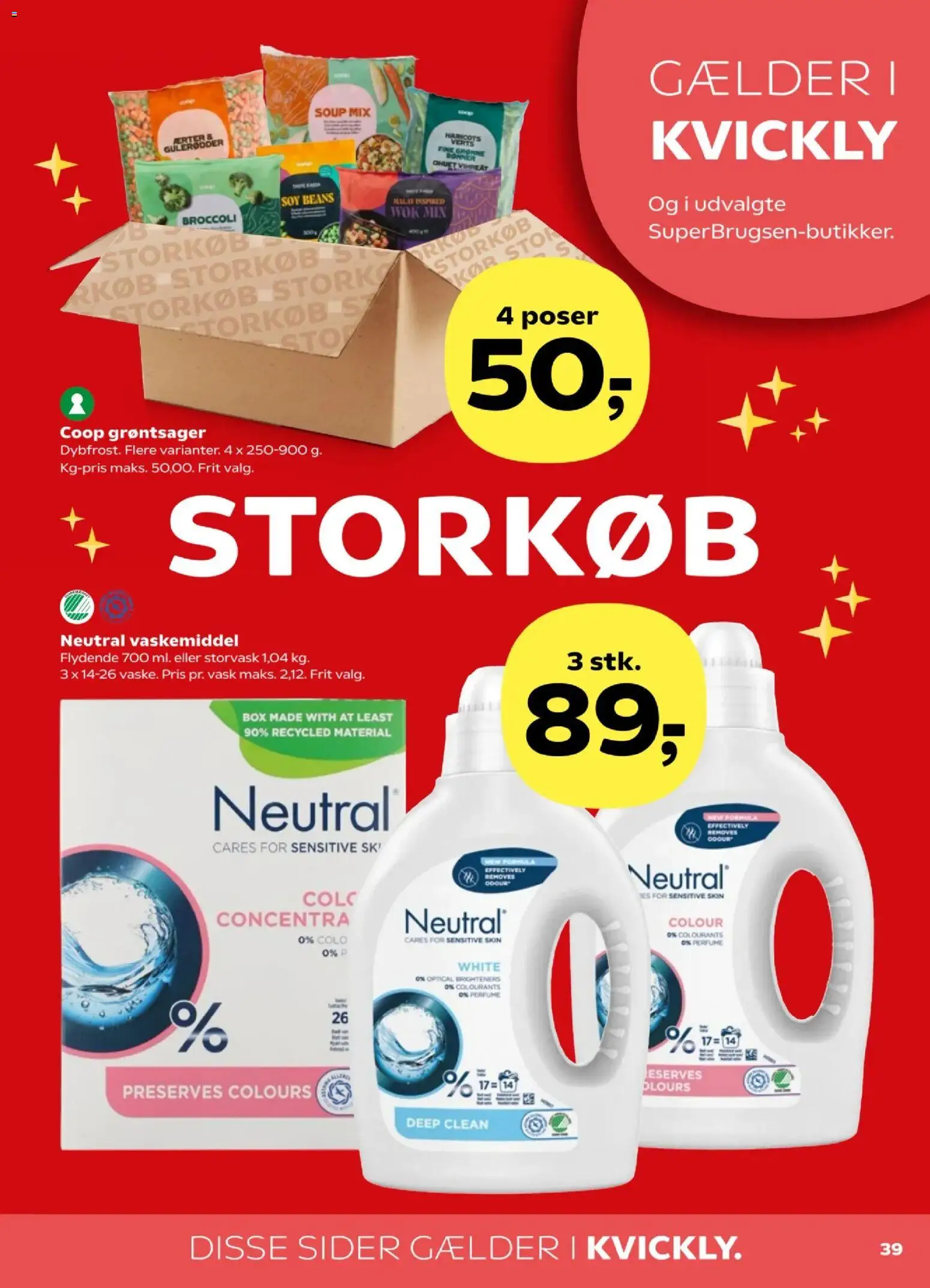 Kvickly tilbudsavis – gyldig fra 31.10.2025 | Side: 41 | Produkter: Gulerødder, Broccoli, Ærter