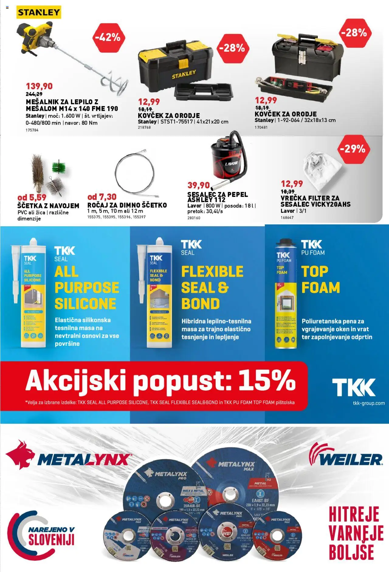 Novi Inpos katalog ponudbe – veljaven od 09.10.2025 | Stran: 23 | Izdelki: Mesalnik, Sesalec, Orodje, Lepilo