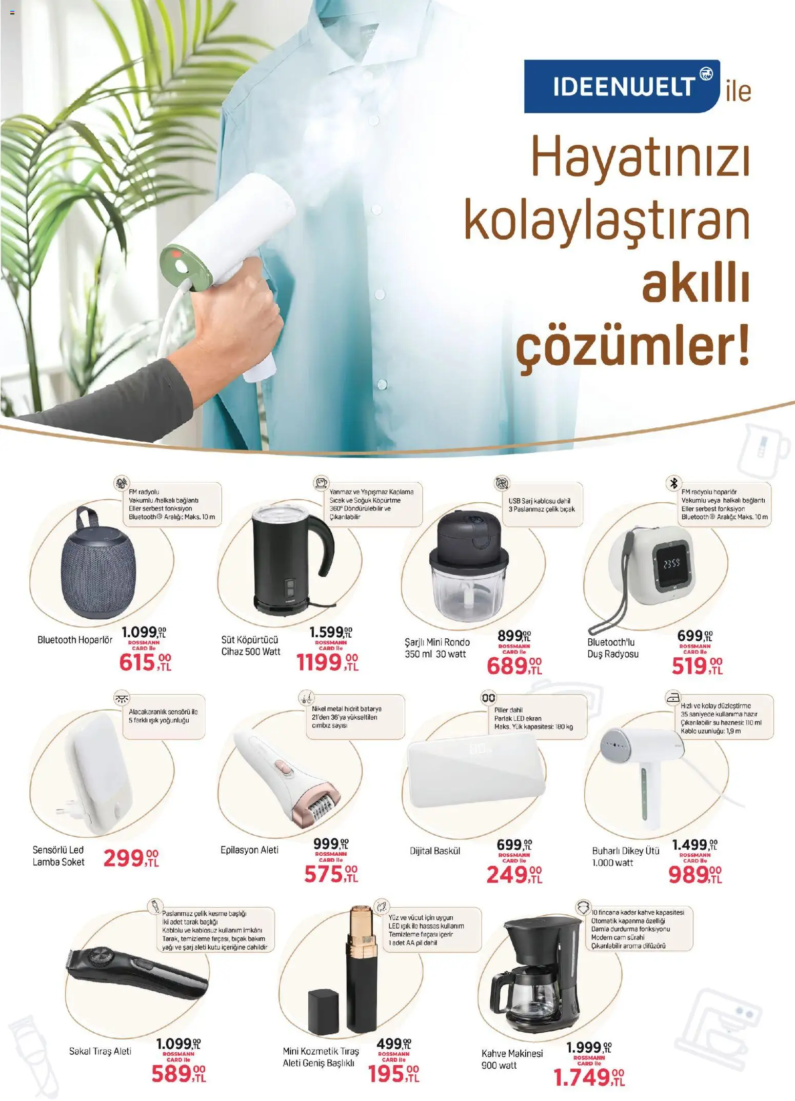 Rossmann Ocak Ev & Yaşam Kataloğu - 02.01.2026 tarihinden itibaren geçerlidir | Sayfa: 12 | Ürünler: Kutu, Duş, Kahve, Kablo