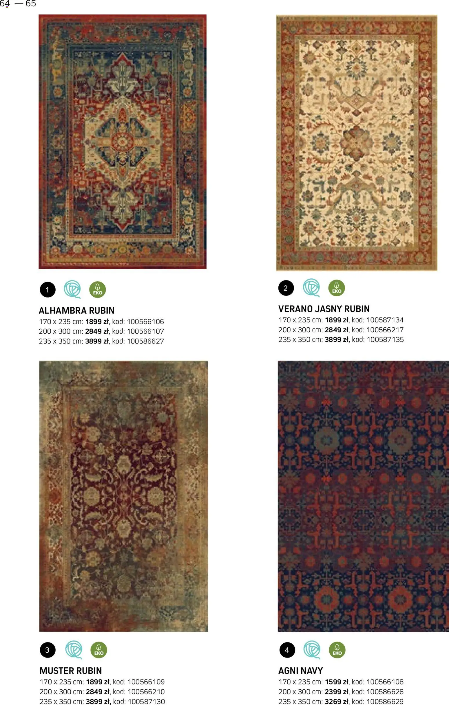 Komfort gazetka - Katalog dywanów od 17.03.2026 | Strona: 64