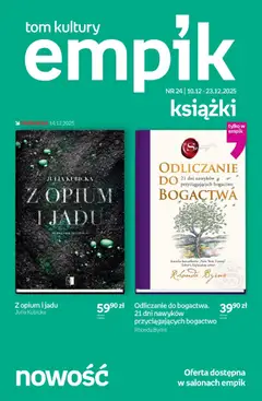 Pogląd oferty "Empik promocje - Tom kultury Książki" - ważna od 10.12.2025