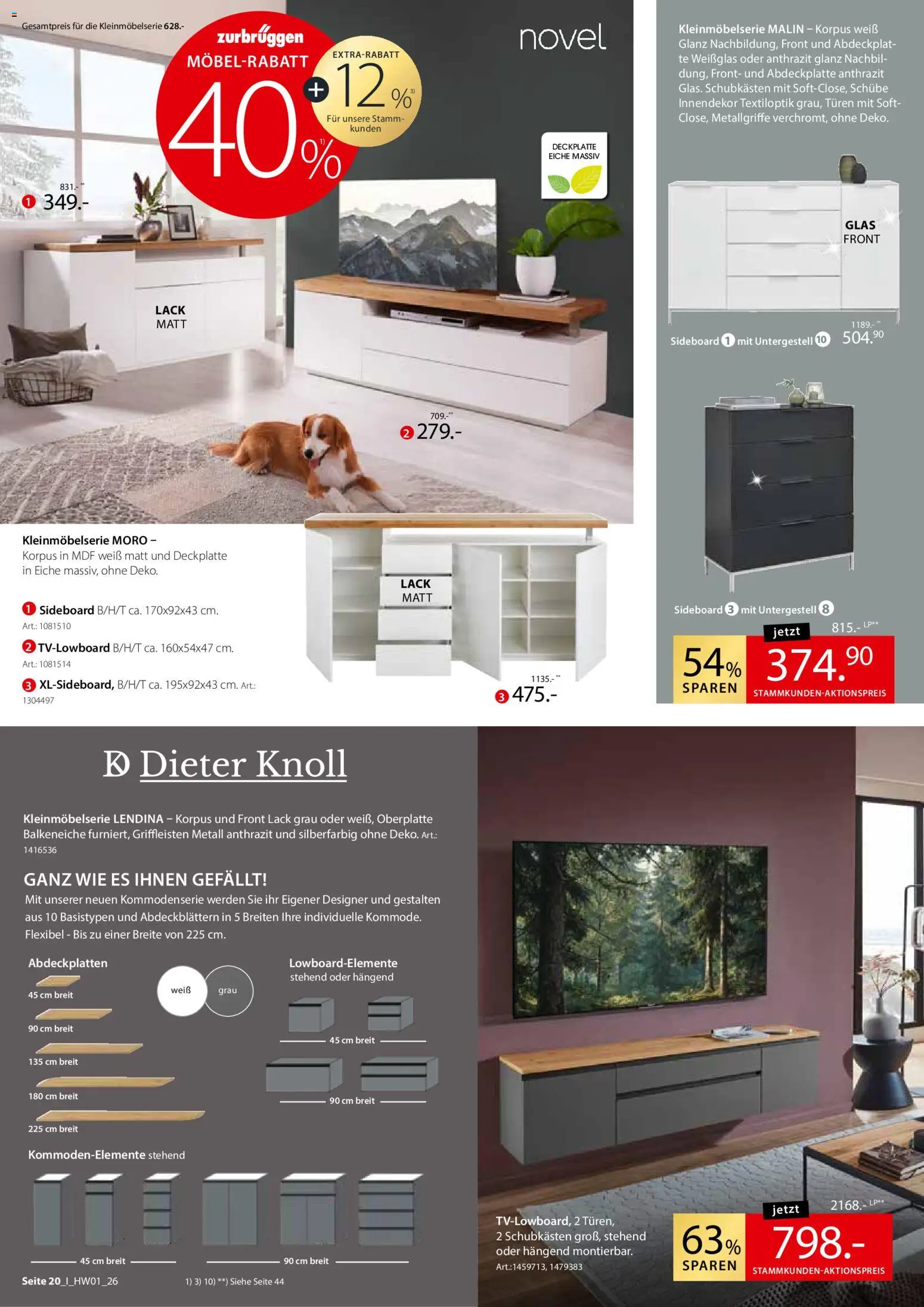 Zurbrüggen Hochwert Spezial – gültig ab 27.03.2026 | Seite: 20 | Produkte: Sideboard