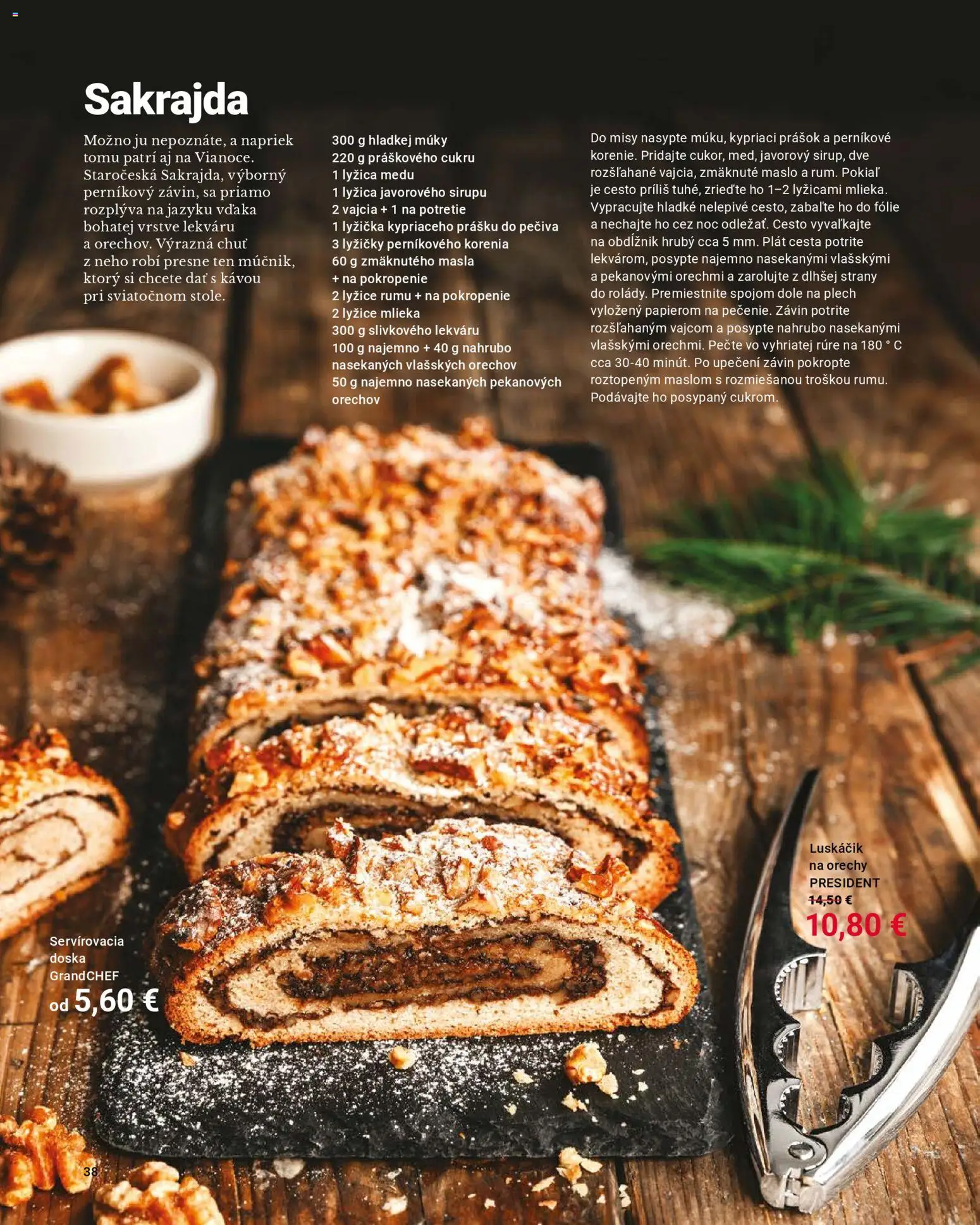 Nové TESCOMA akcie – leták je platný od 01.11.2025 | Strana: 38 | Produkty: Maslo, Vajcia, Závin, Orechy