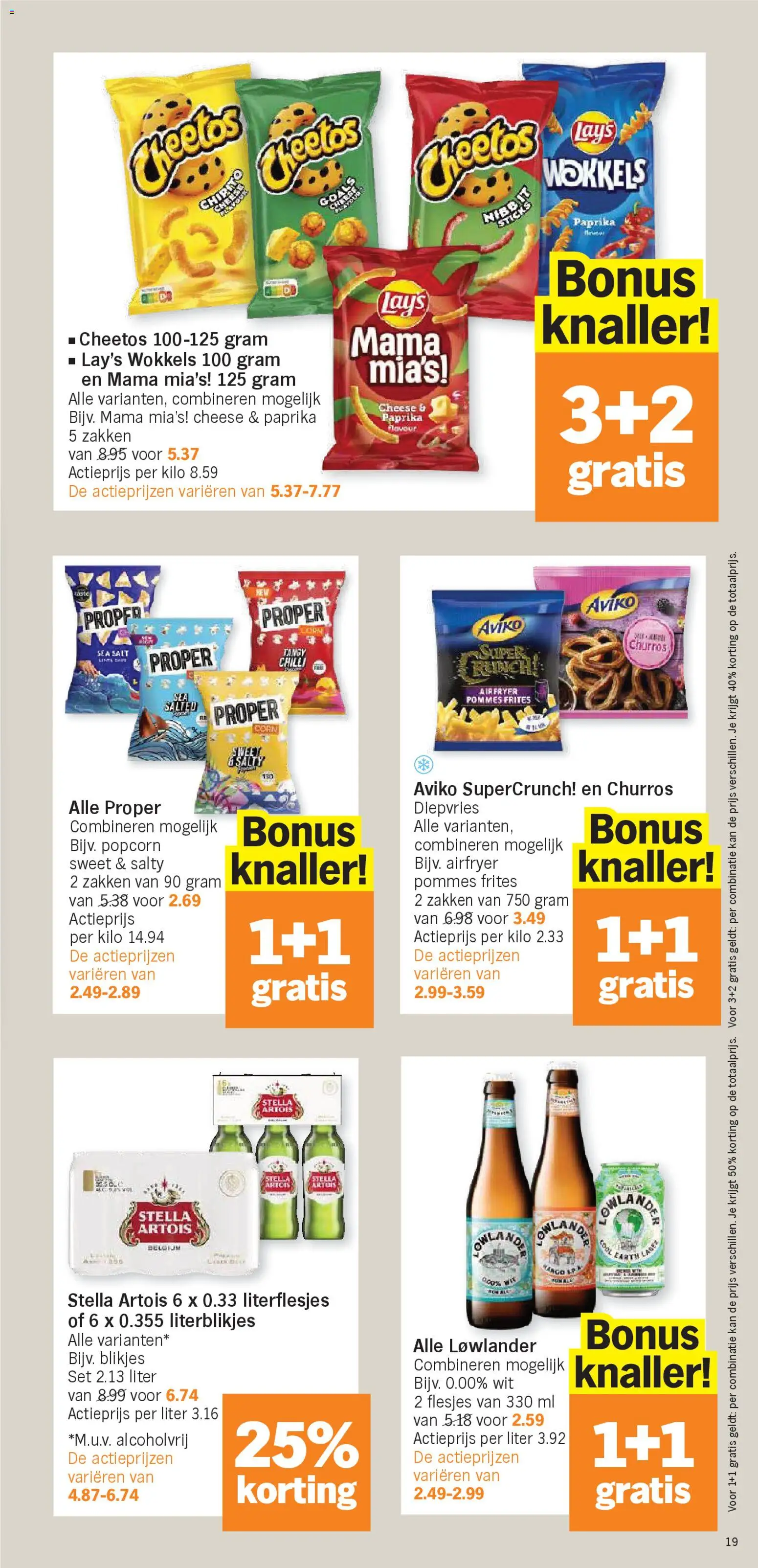 {H1} | Pagina: 19 | Producten: Cheetos, Fehér kolbász, Kan