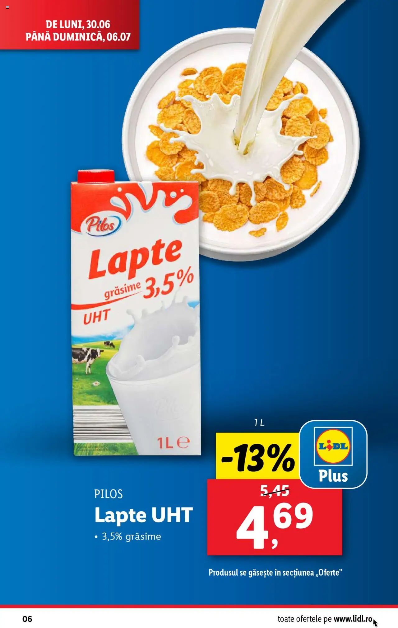 Catalog Lidl – valabil de la 30.06.2025 | Pagină: 6 | Produse: Toplar, Lapte
