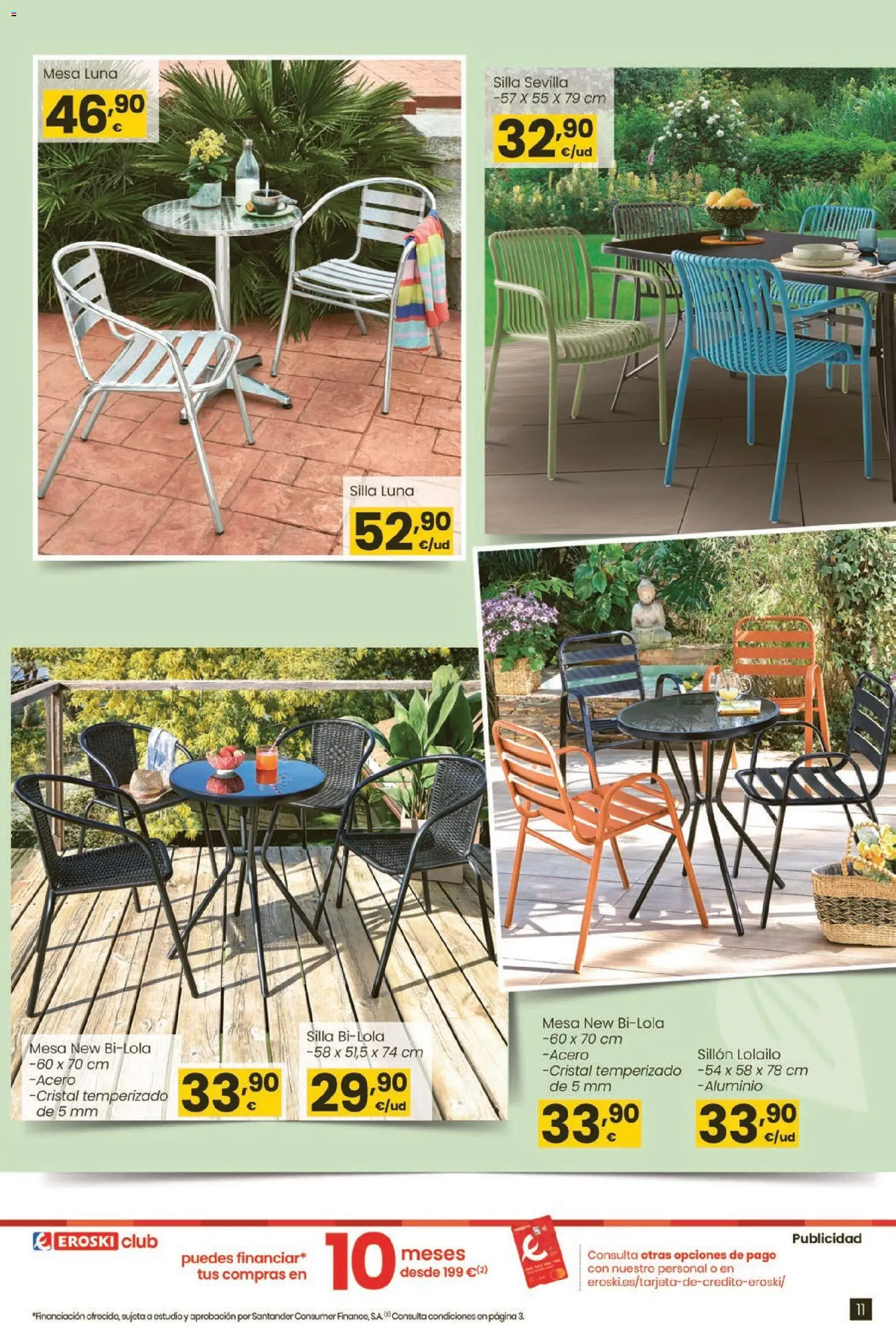 Eroski Qué planazo │ válido desde el 26.03.2026 | Página: 11 | Productos: Sillón, Mesa, Silla