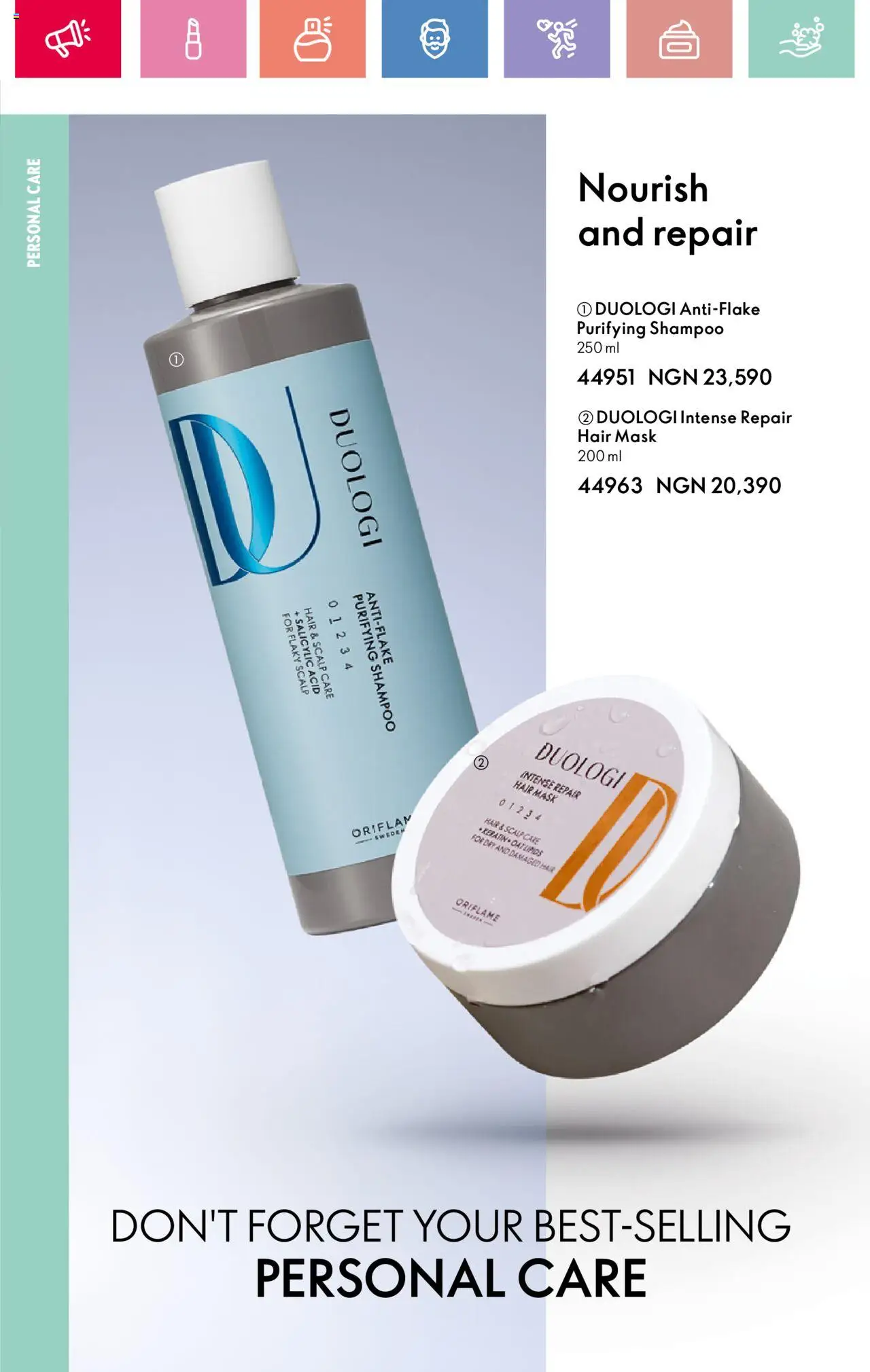 Oriflame -Catalogue valid from 01.04.2025 | Page: 66 | Products: Hair mask, Mask, Shampoo