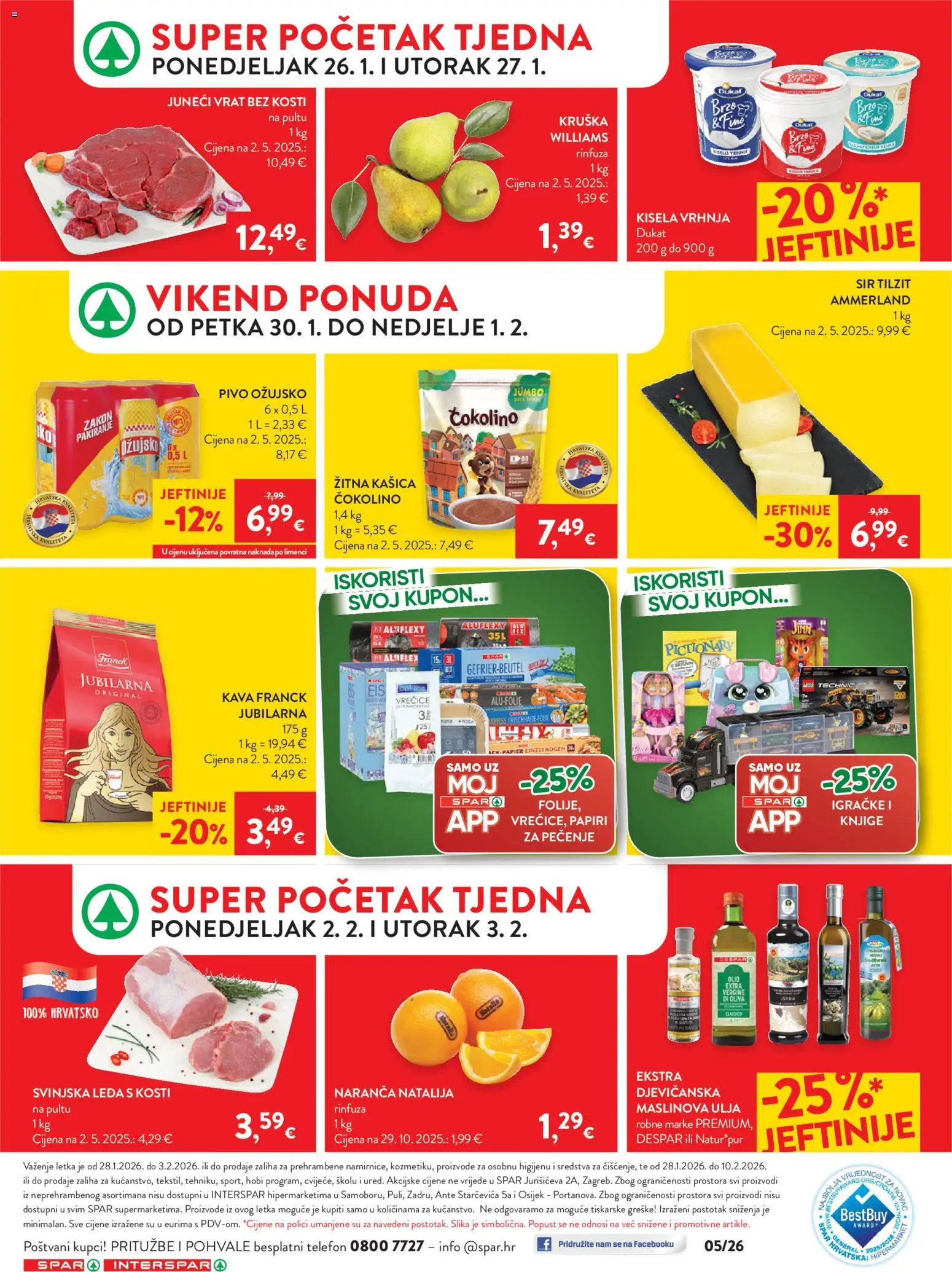 Interspar katalog | vrijedi od 28.01.2026 | Stranica: 30 | Proizvodi: Sir, Kava, Kruška, Telefon