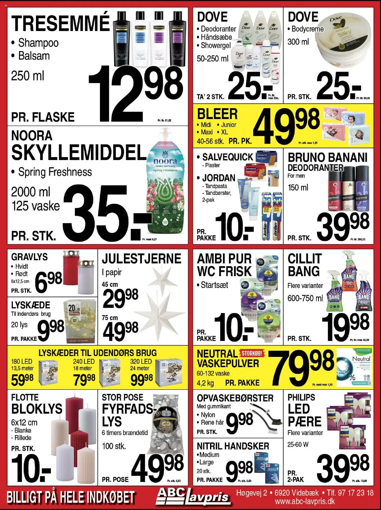 Abc Lavpris tilbudsavis – gyldig fra 19.11.2025 | Side: 8 | Produkter: Balsam, Vaskepulver, Skyllemiddel, Handsker