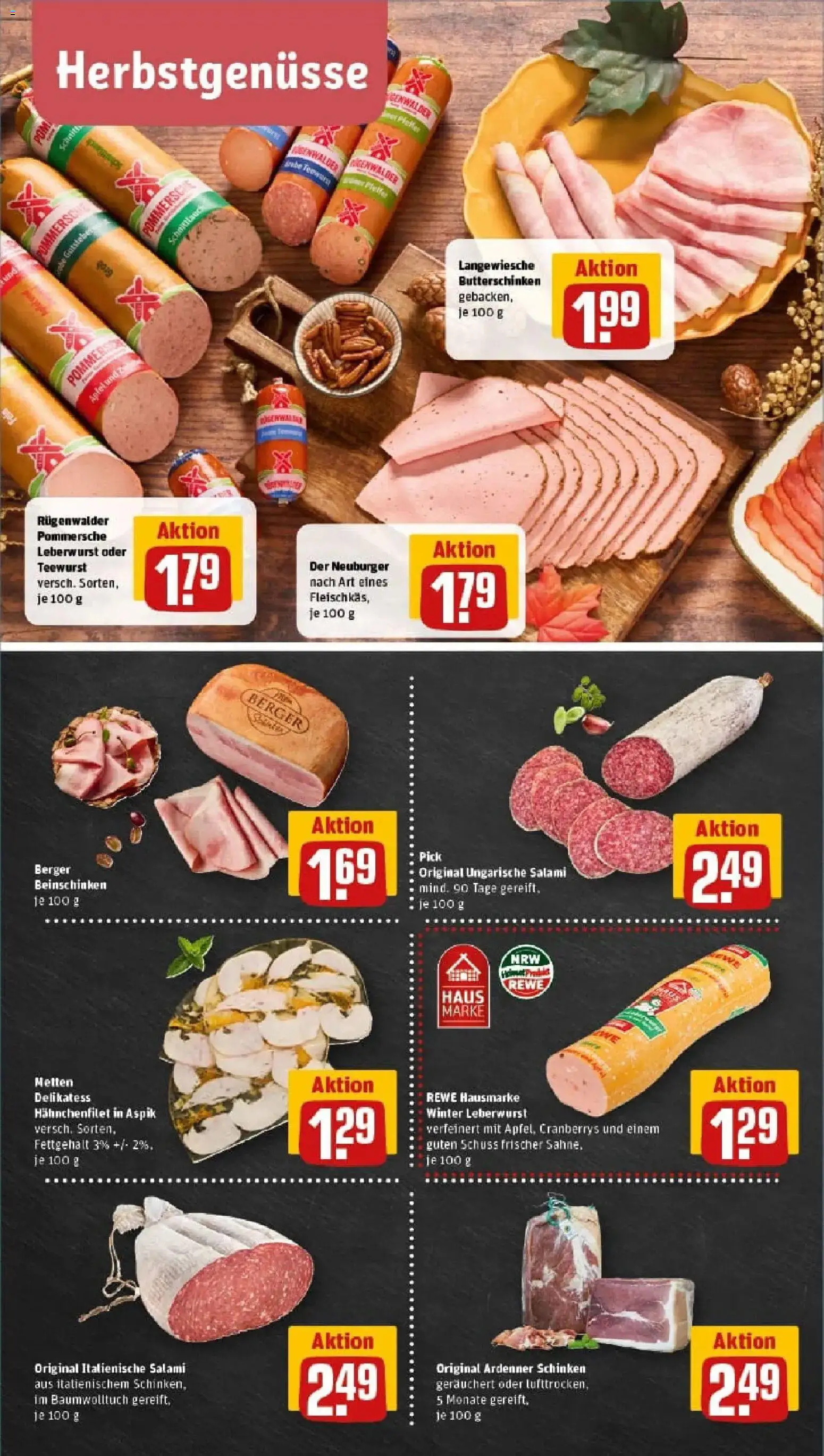 Rewe prospekt Dortmund	 – gültig ab 17.11.2025 | Seite: 8 | Produkte: Äpfel, Salami, Schinken, Sahne
