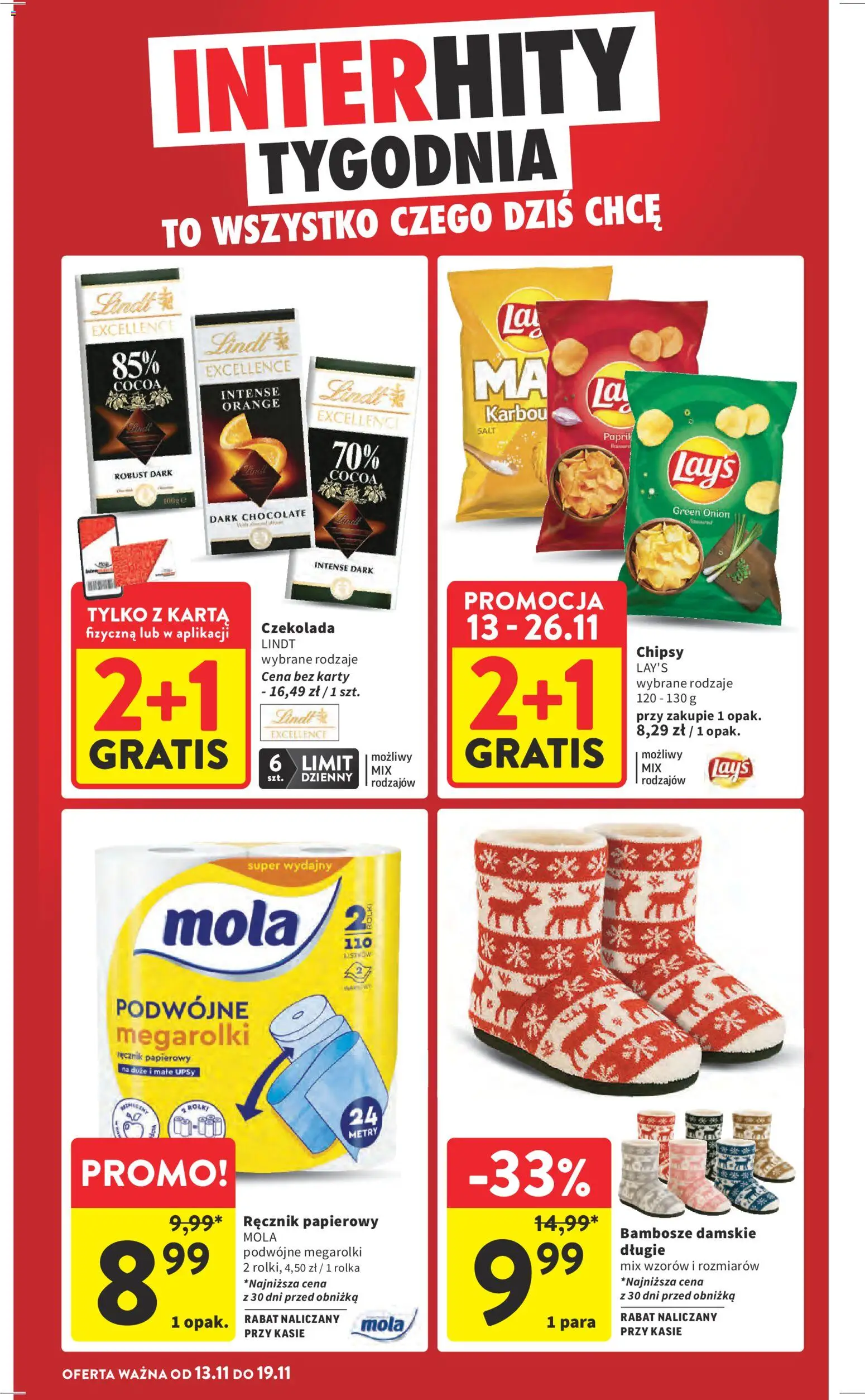 Intermarche Gazetka od 13.11.2025 | Strona: 6 | Produkty: Karta, Rolki, Czekolada, Ręcznik papierowy