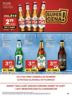 Delikatesy Centrum Gazetka od 31.07.2025 | Strona: 46 | Produkty: Leżak, Delikatesy, Tyskie, Piwo