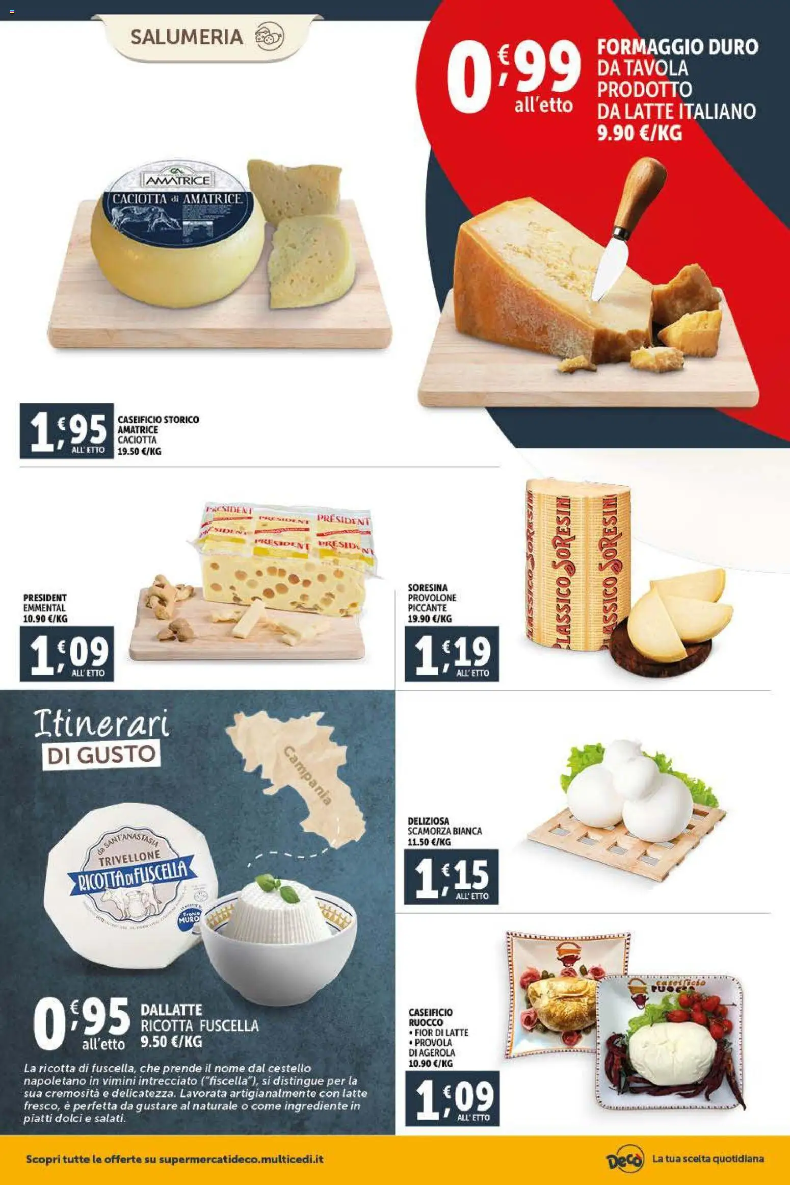 Volantino Decò del 09.01.2026 | Pagina: 2 | Prodotti: Provolone, Formaggio, Provola, Ricotta
