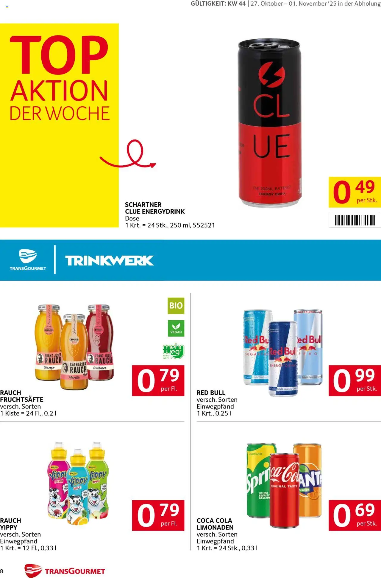 Transgourmet Flugblatt gültig ab 26.10.2025 | Seite: 8