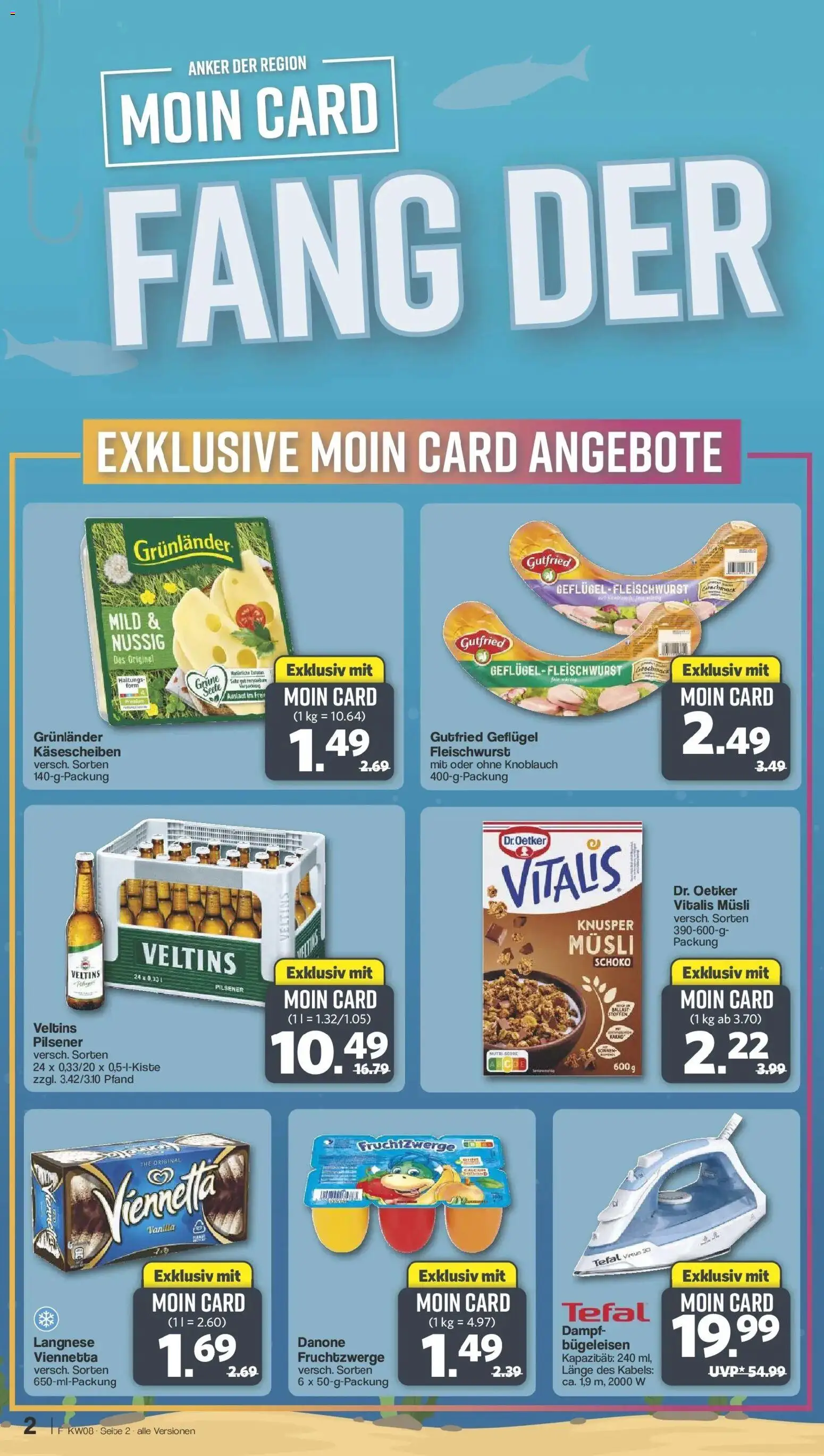 Famila Nordwest - Famila: Moin Card – gültig ab 16.02.2026 | Seite: 2 | Produkte: Musli, Langnese, Fruchtzwerge, Knoblauch