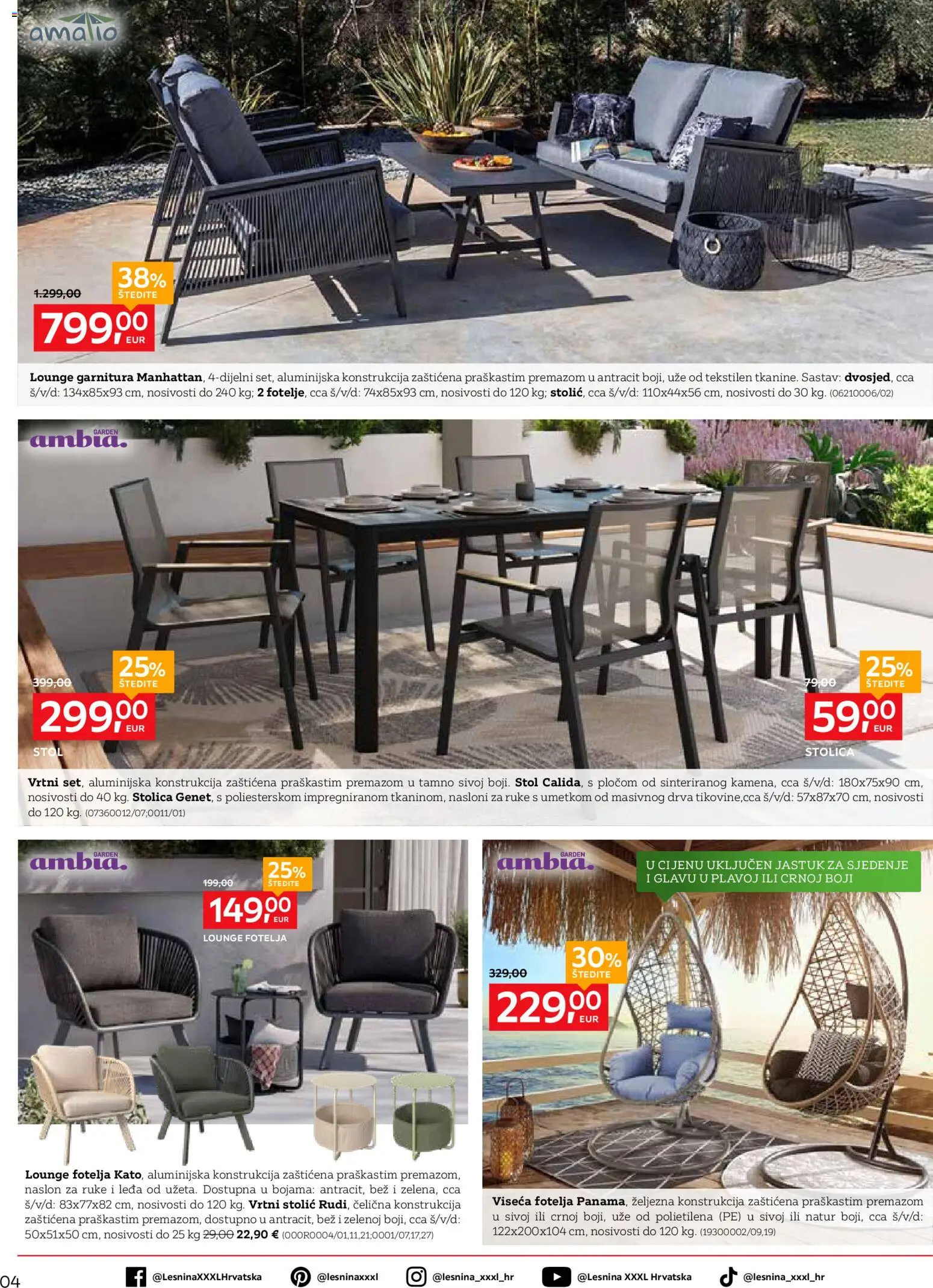 Lesnina katalog | vrijedi od 31.03.2026 | Stranica: 4 | Proizvodi: Jastuk, Fotelja, Stol, Stolica