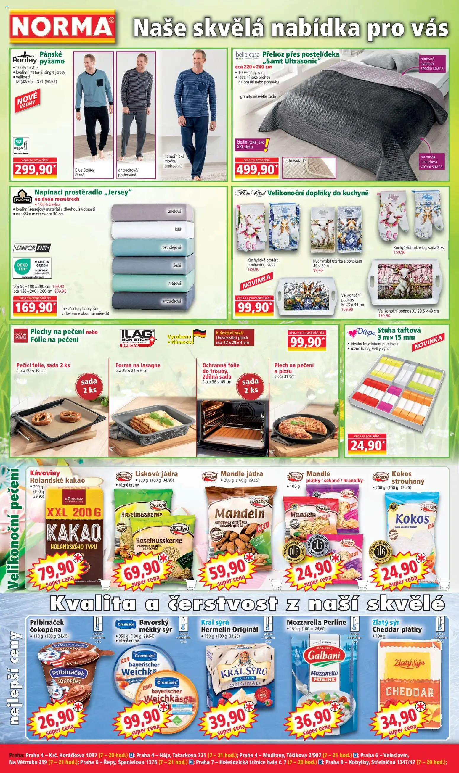 Norma leták od 16.03.2026 | Strana: 2 | Produkty: Pyžamo, Pribináček, Matrace, Lasagne