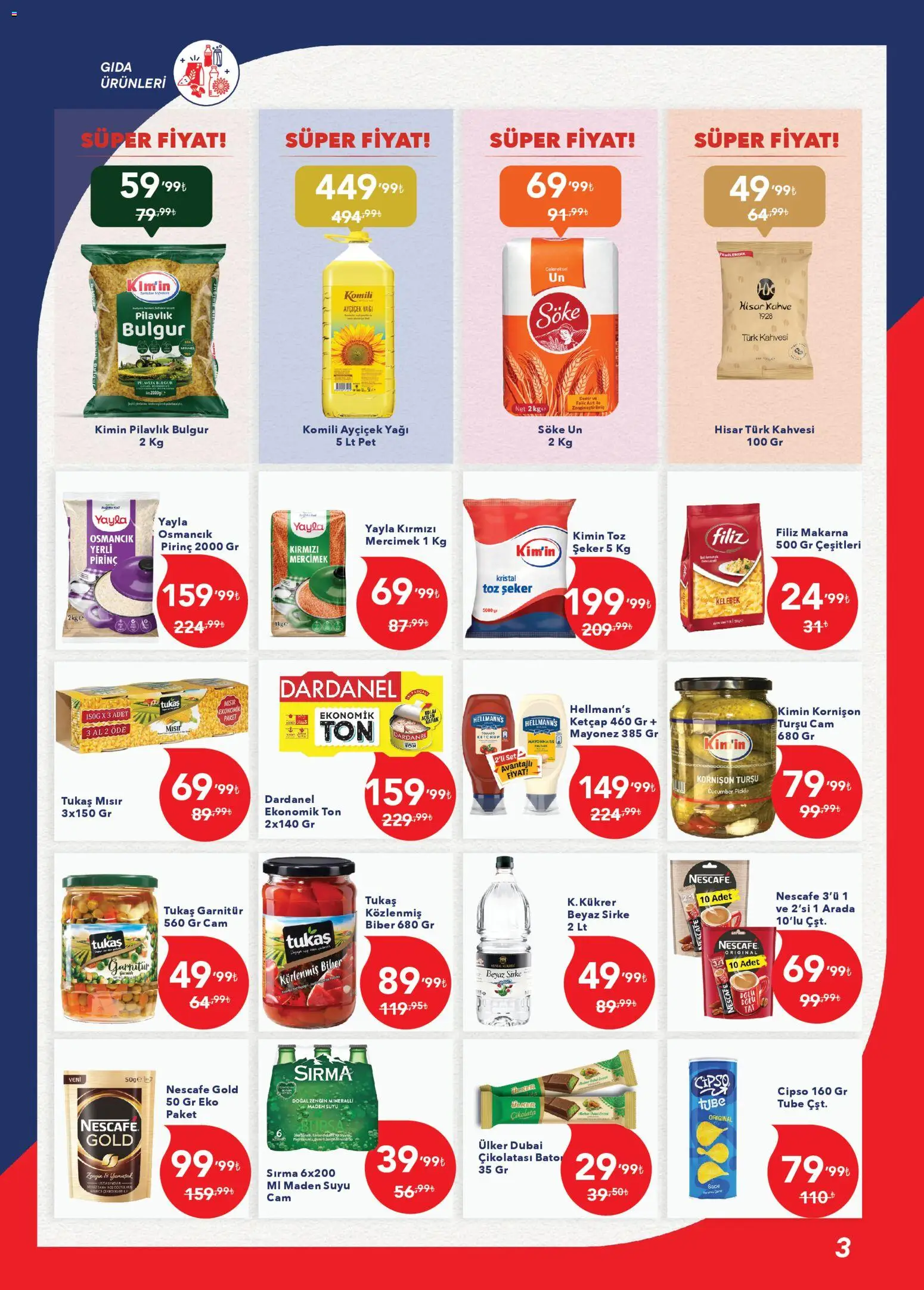 Kim Market Black Friday - 05.11.2025 tarihinden itibaren geçerlidir | Sayfa: 3 | Ürünler: Çikolata, Yağ, Ketçap, Mısır