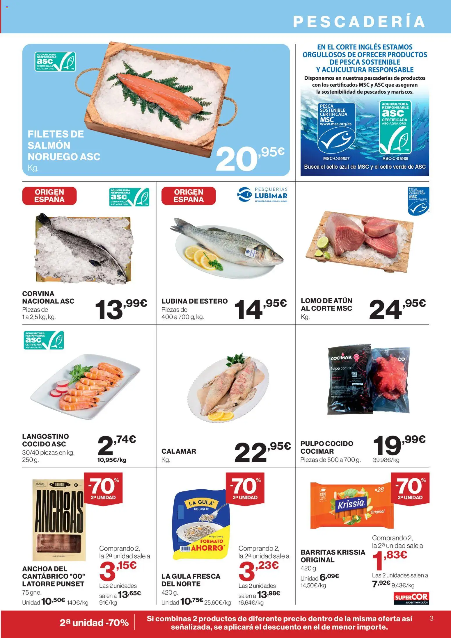 Supercor Península y Baleares │ válido desde el 23.04.2026 | Página: 3 | Productos: Anchoa, Langostino