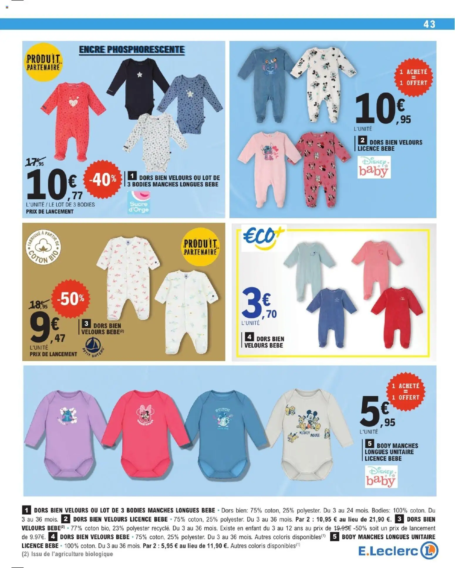 {H1} | Page: 43 | Produits: Body, Sucre, Coton