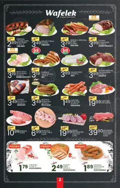 Wafelek Gazetka od 21.07.2025 | Strona: 2 | Produkty: Kiełbasa, Mięso, Bekon, Bell